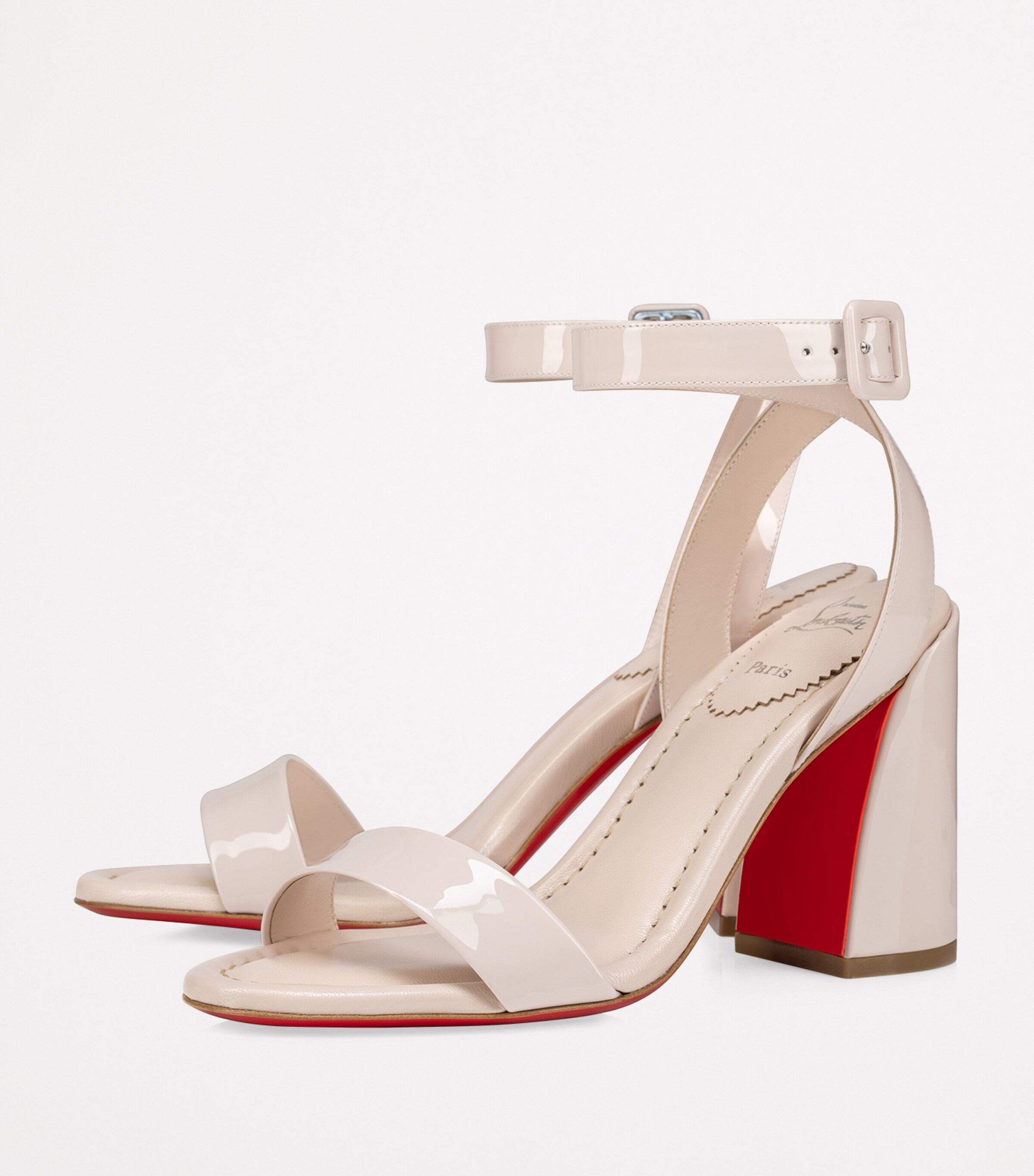 Christian Louboutin Miss Sabina Patent Leather Sandals 85 Harrods UK