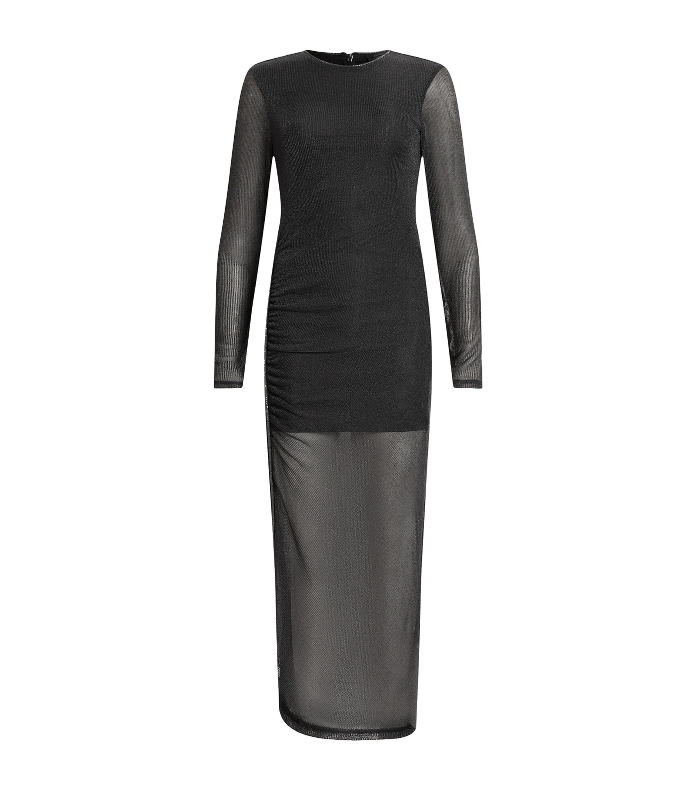 ALLSAINTS NORA SPARKLE MIDI DRESS 