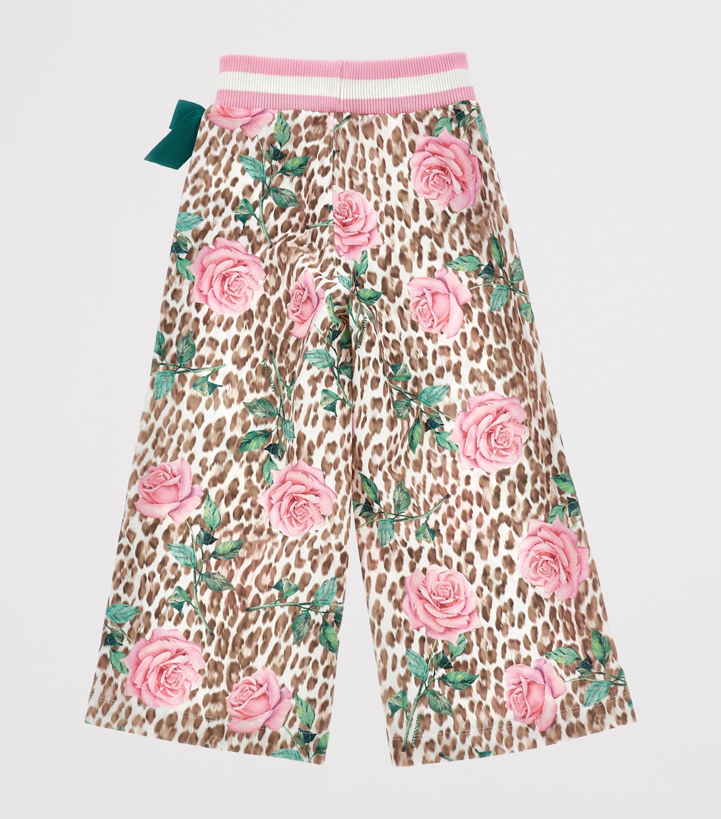 Leopard Rose Wide-Leg Sweatpants (2-12 Years) MACULATO Image 2