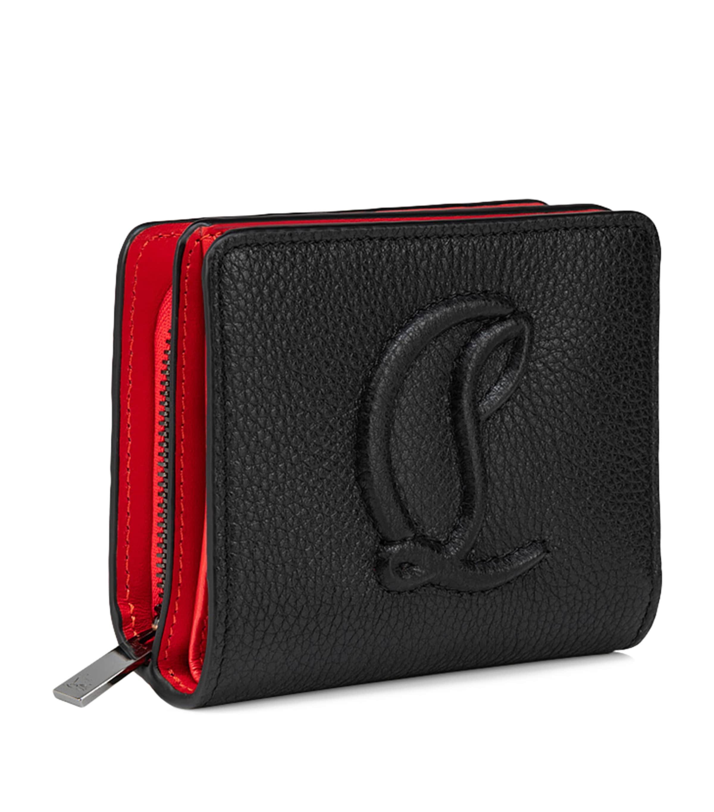 Shop Christian Louboutin By My Side Leather Wallet In Black