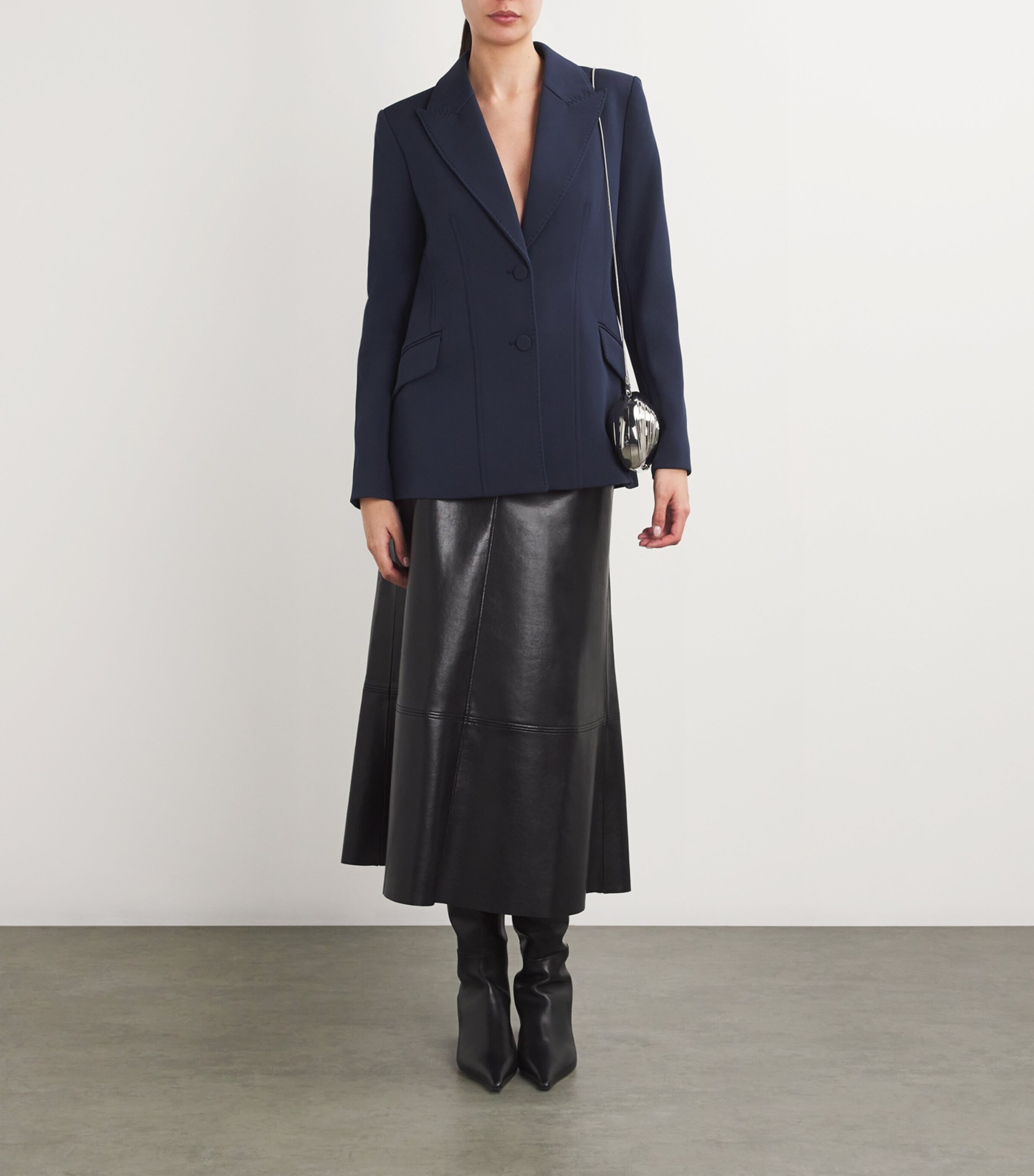 Simkhai Womens Maddix Blazer Midnight Image 2