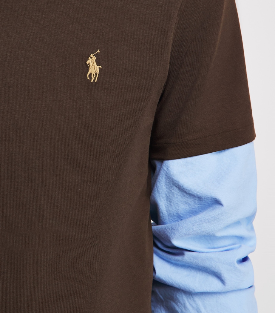 Polo Ralph Lauren Mens Cotton Polo Pony T-Shirt Nutmeg Image 3