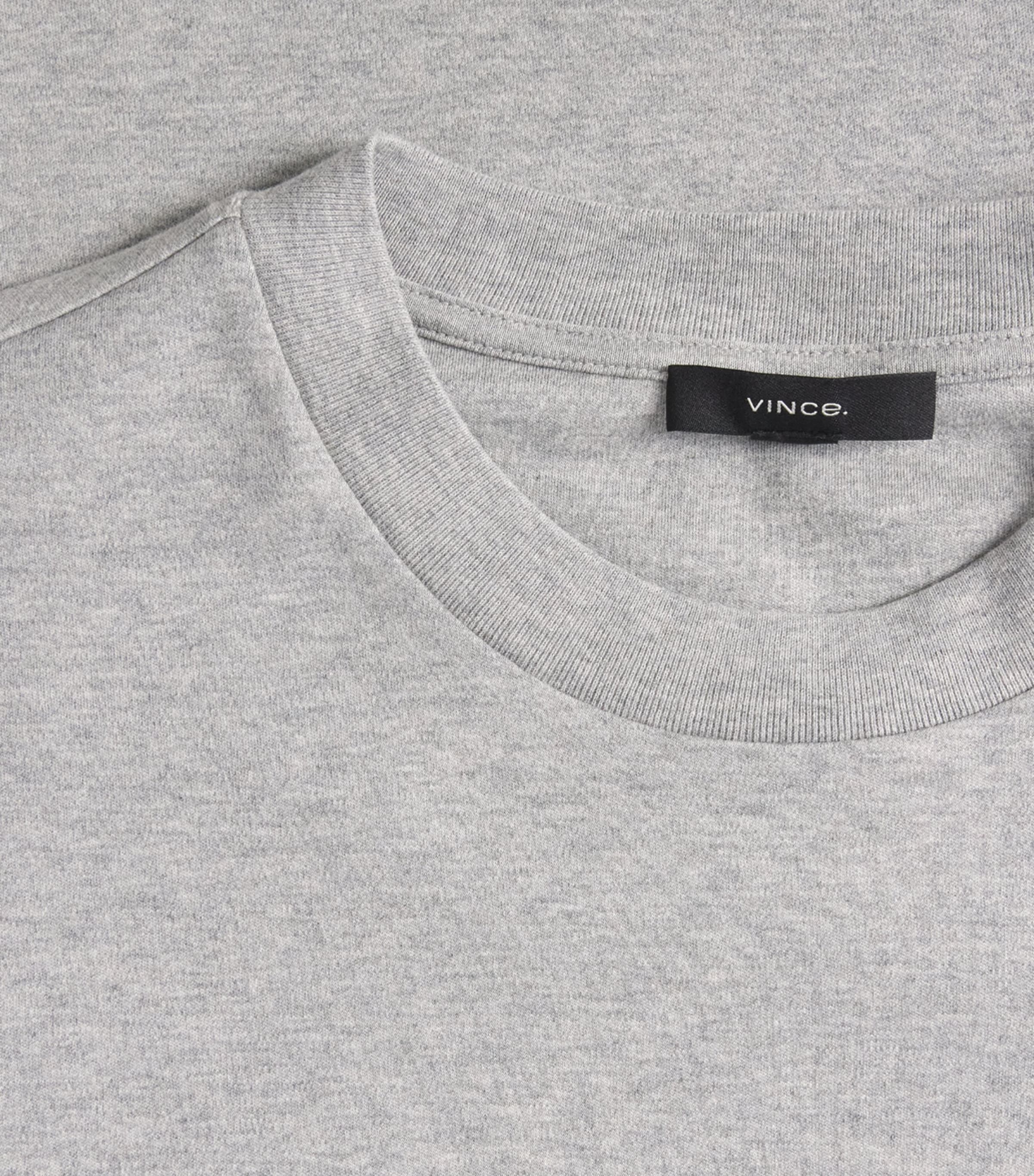 Vince Mens Cotton Peached Face Jersey T-Shirt H. Grey Image 6