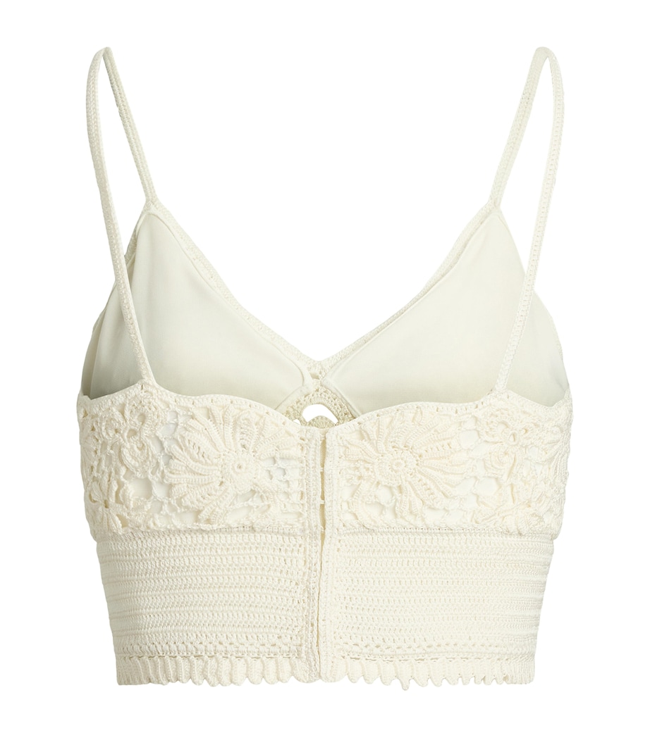Silk Crochet Bralette LUX CREAM Image 2