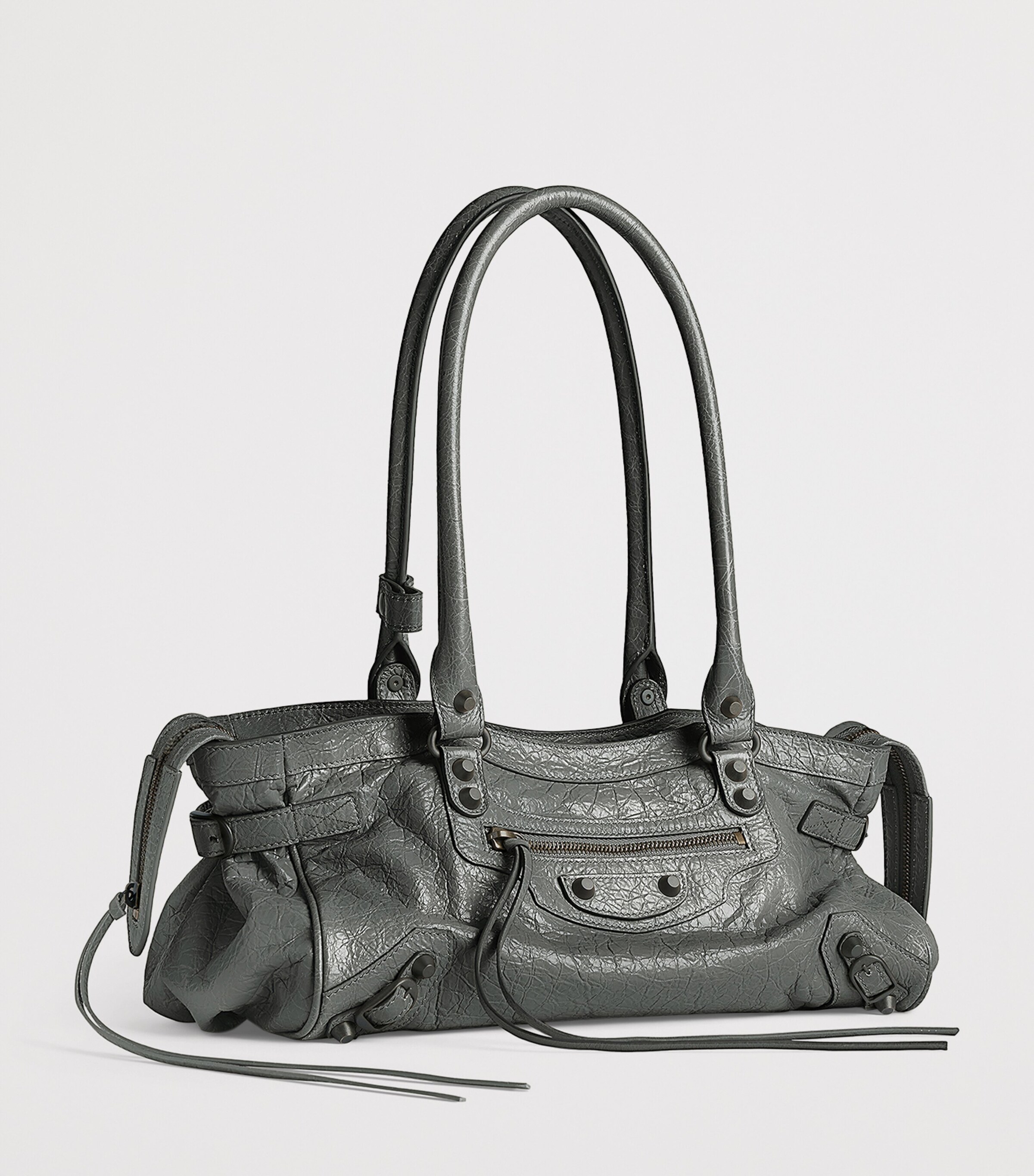 Balenciaga Lambskin Le City East-West Shoulder Bag Image 4