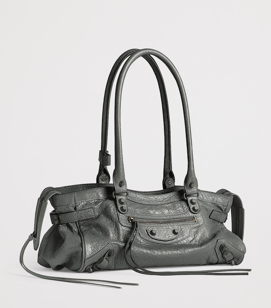 Balenciaga Lambskin Le City East-West Shoulder Bag Image 4