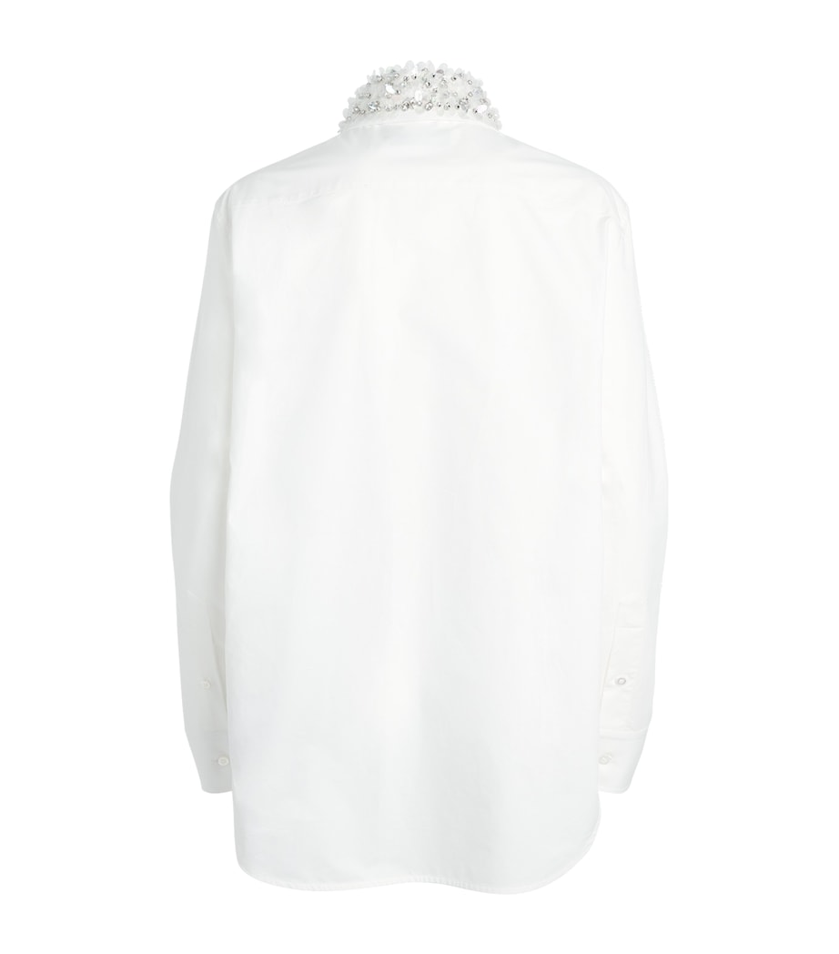 Balenciaga Womens Rhinestone-Embellished Shirt Image 2