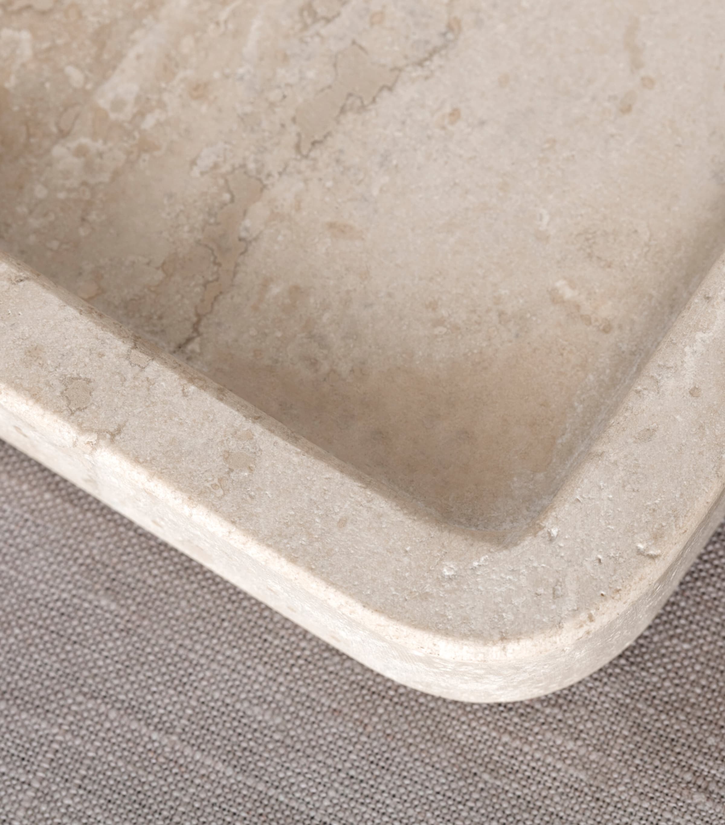 Earthenware Manufacture Travertine Serving Platter (40.5cm) BEIGE Image 4