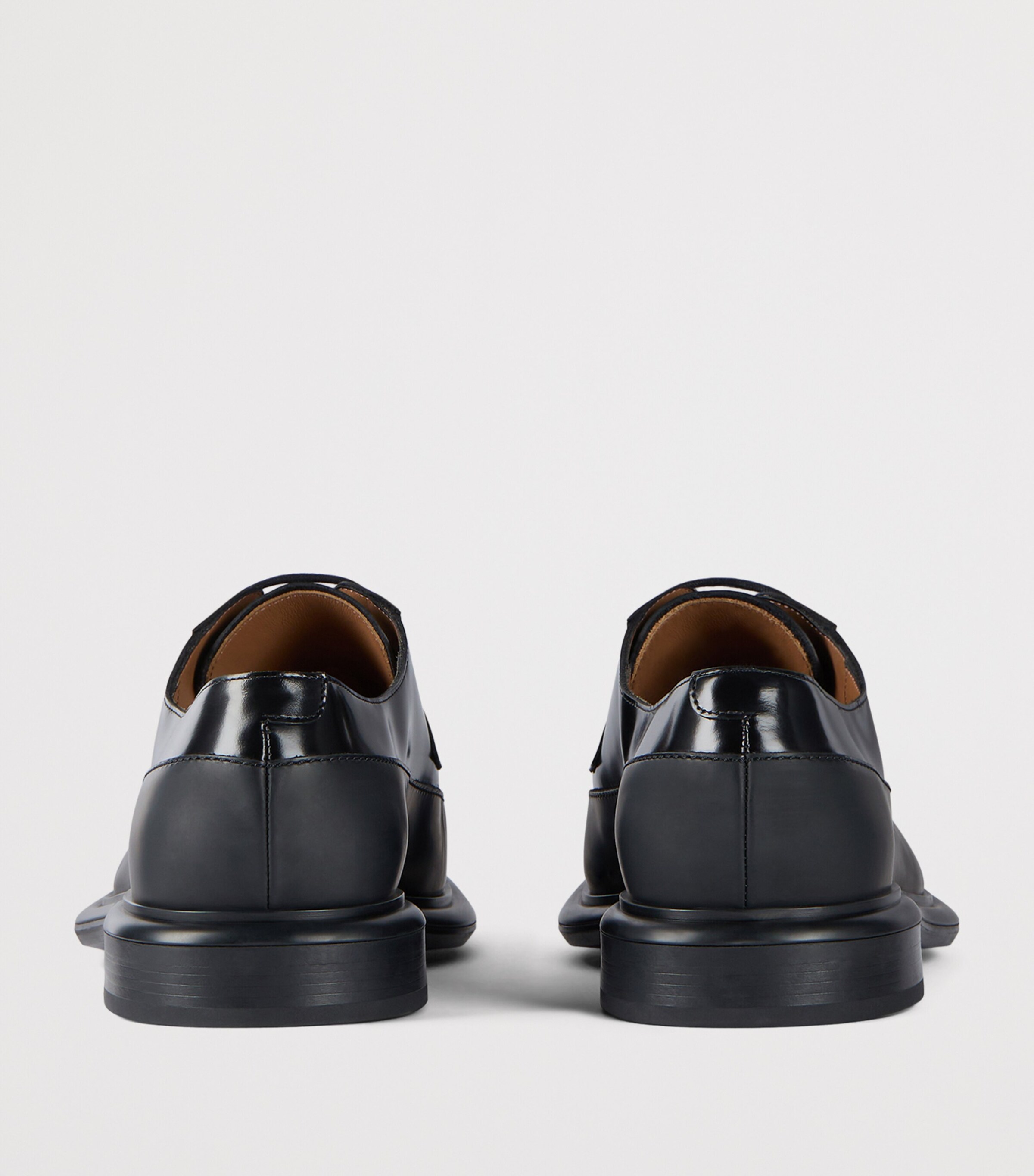 Leather Derby Shoes BLACK Image 5