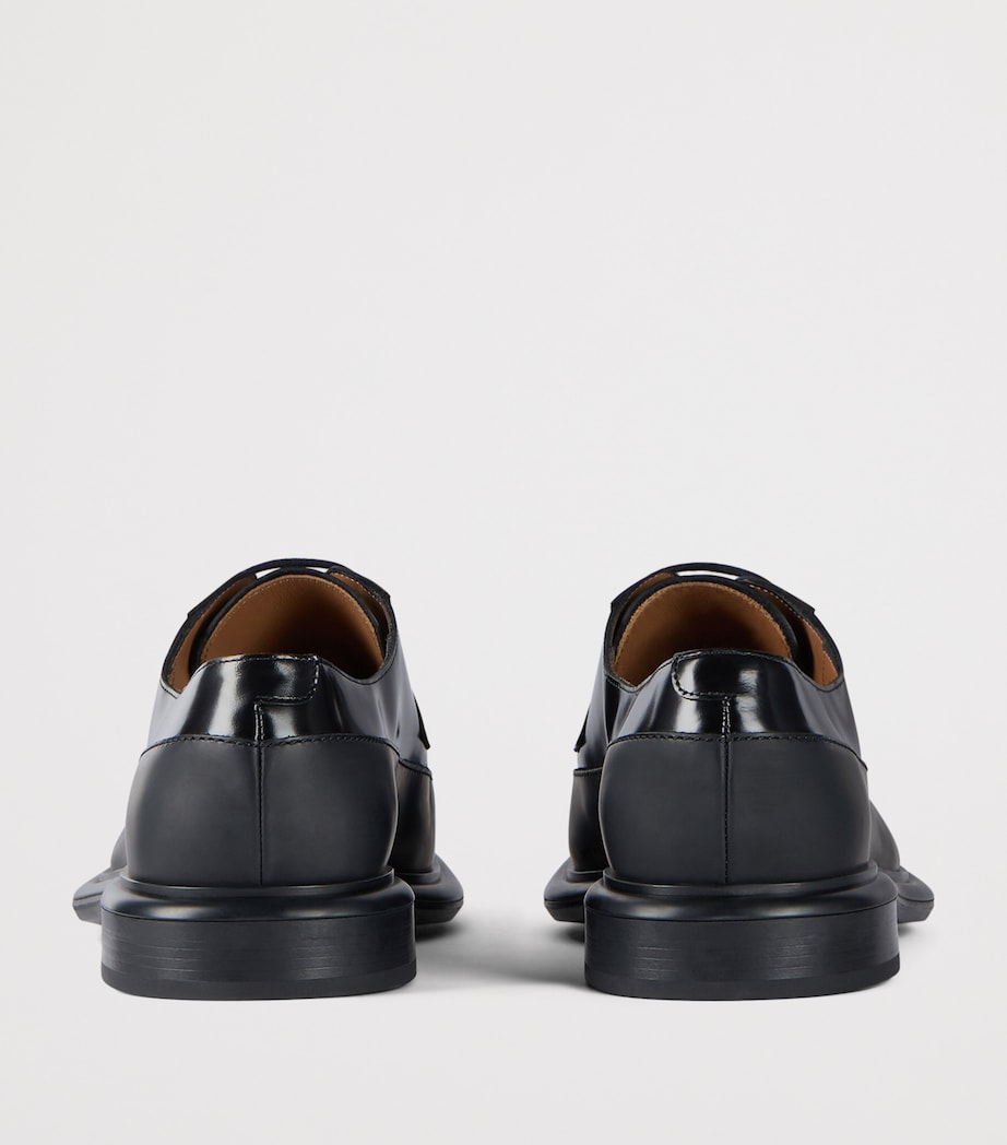 Leather Derby Shoes BLACK Image 5