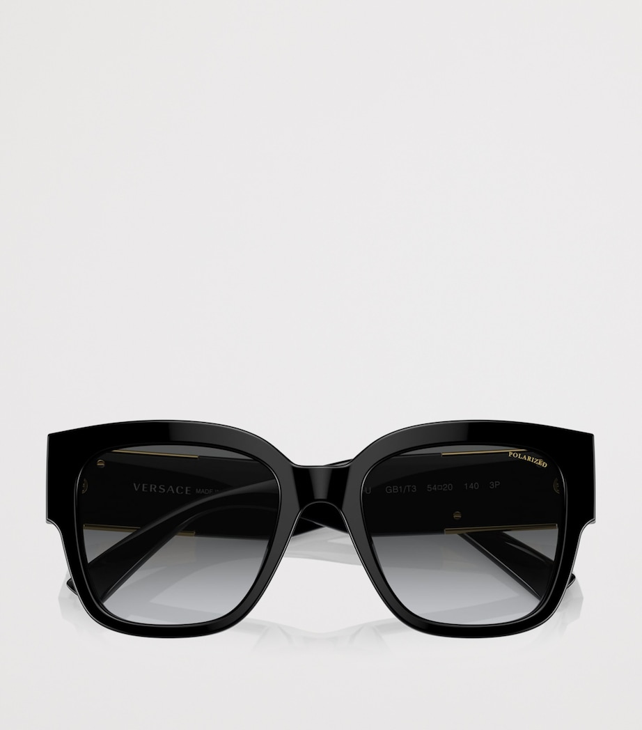 Versace Acetate Pillow Sunglasses Black Image 5