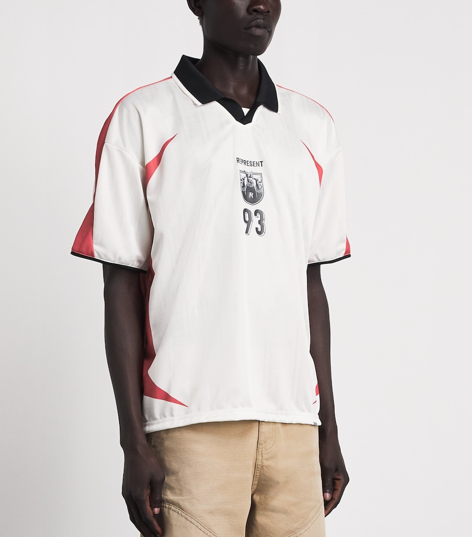 Represent Mens Spike Football Top Flat White Image 4