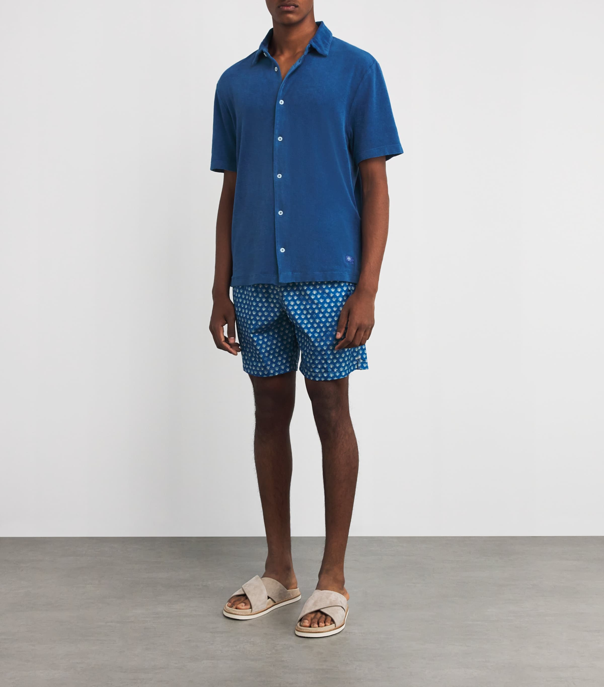 JACOB COHËN Mens Cotton Towel Short-Sleeve Shirt Image 2