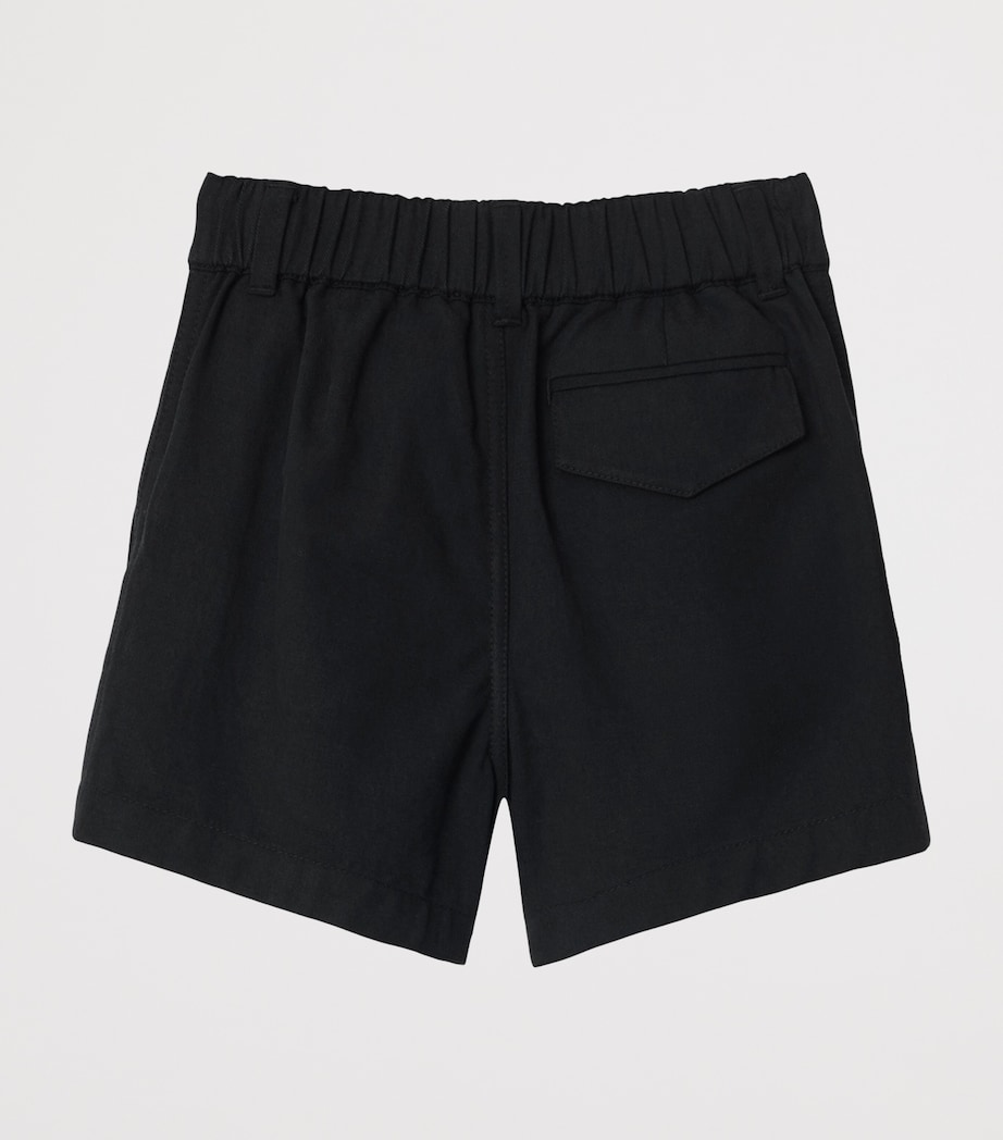 Burberry Kids Cotton Poplin Shorts (6-24 Months) Black Image 2