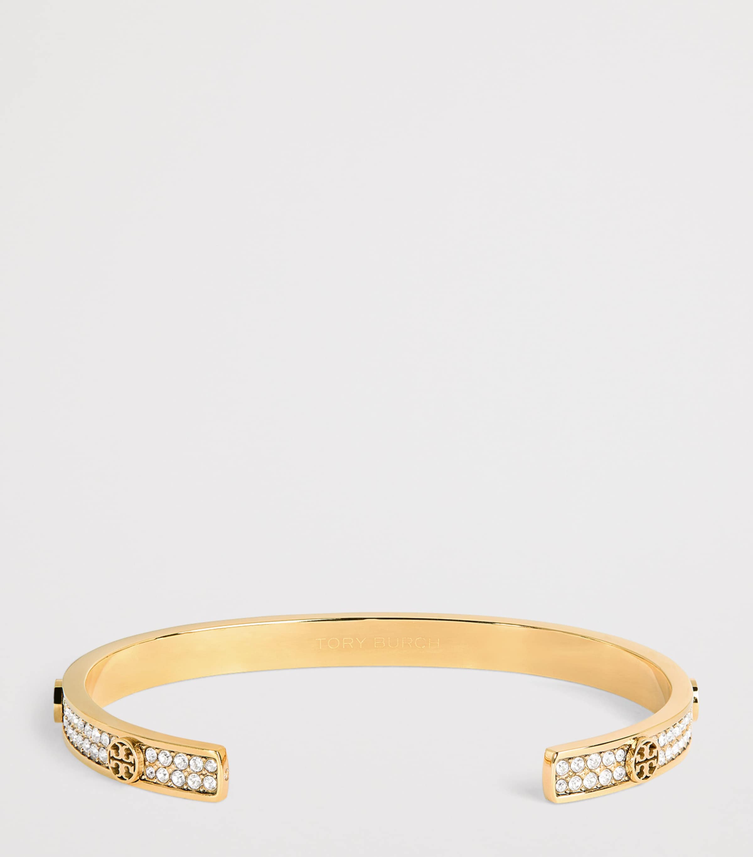 Icon Pavé Cuff Bracelet TORY GOLD / CRYSTAL Image 3