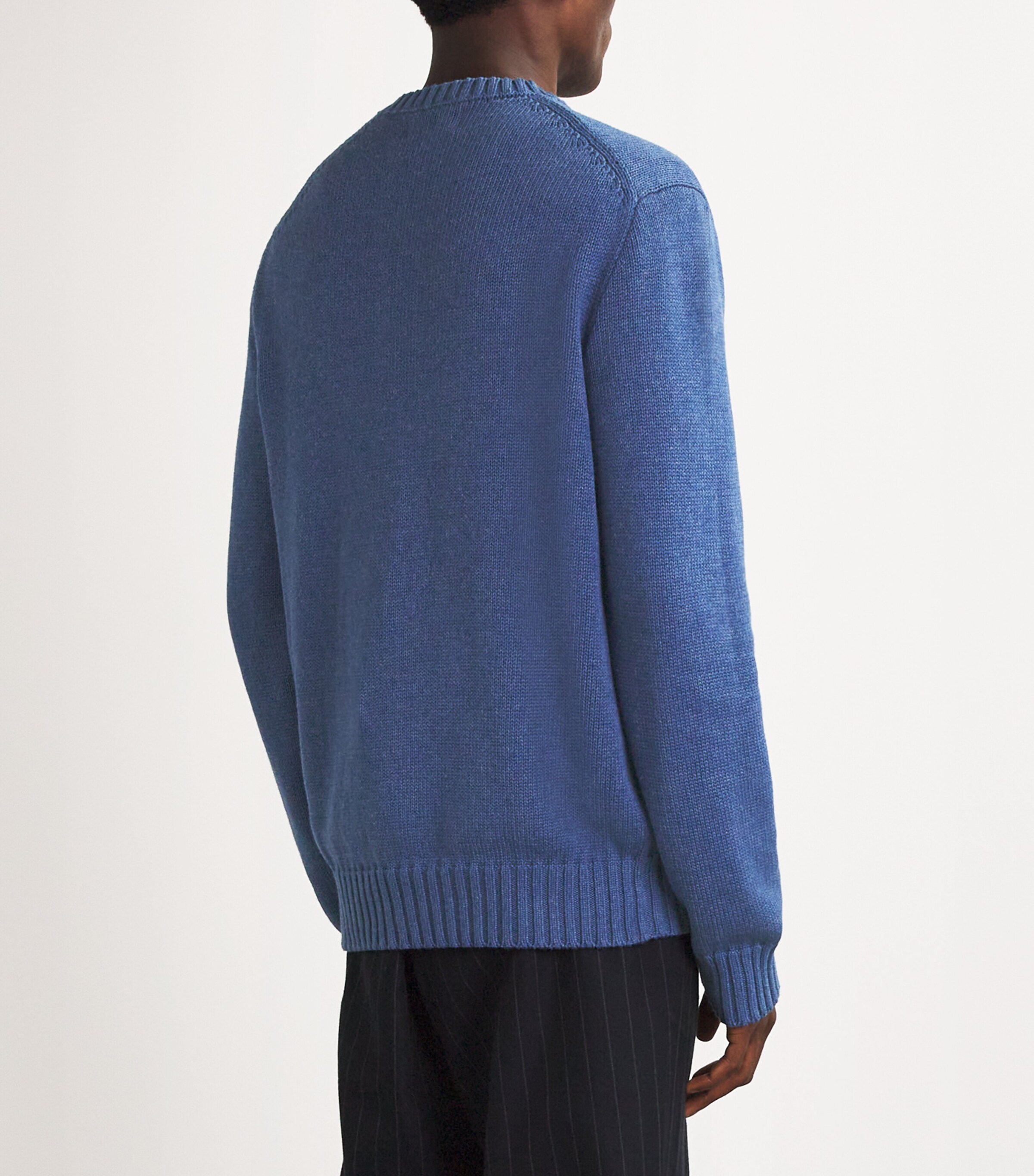 Polo Ralph Lauren Mens American Flag Sweater Blue Image 4