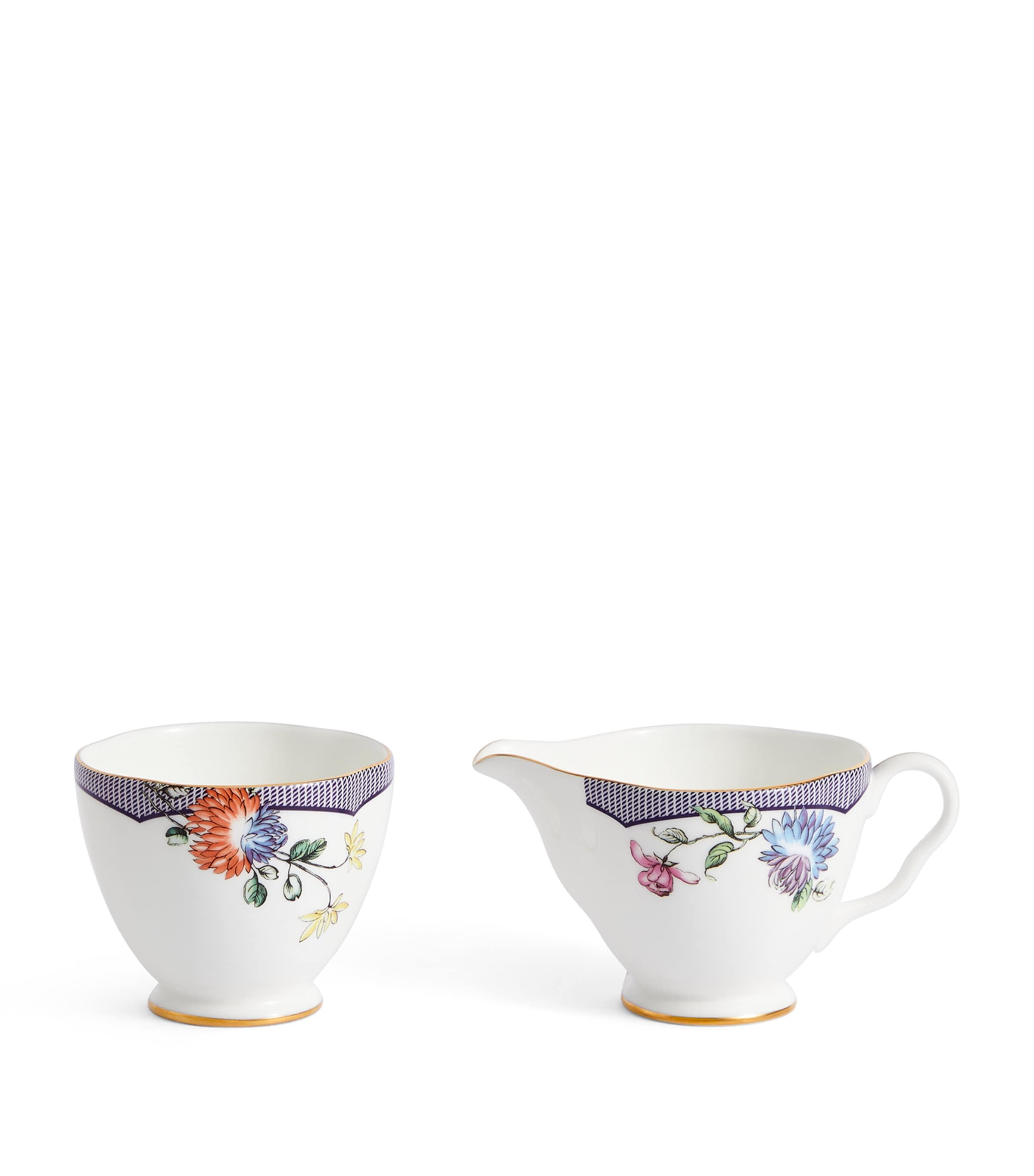 Wedgwood Fortune Sugar Bowl And Creamer Set