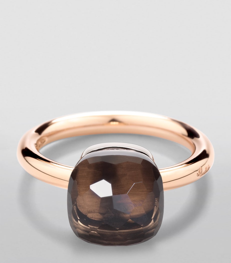 Mixed Gold and Smoky Quartz Nudo Classic Ring 000QF Image 2