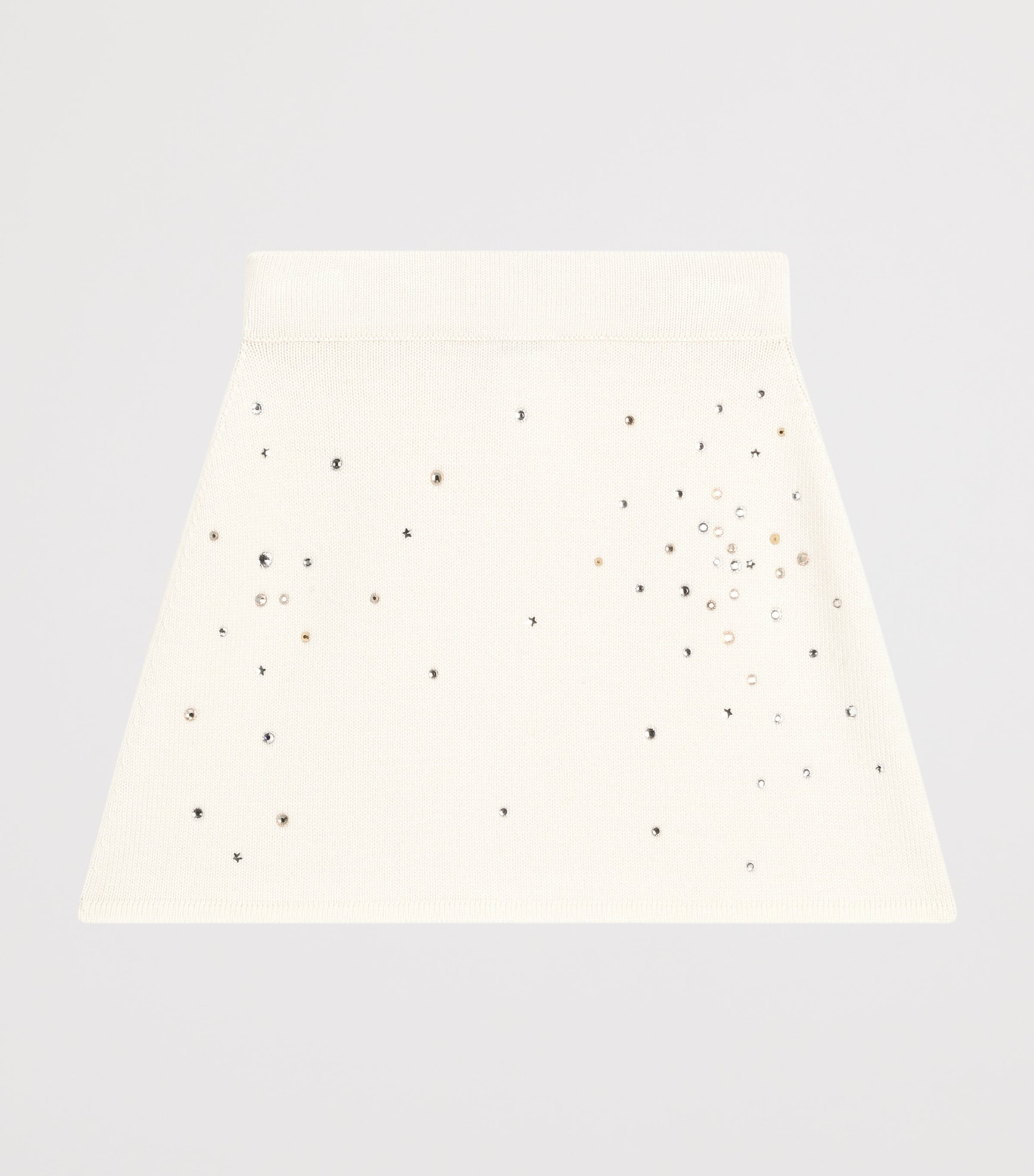Dolce&Gabbana Kids Rhinestone-Embellished Skirt (8-12+ Years) Ivory Image 2
