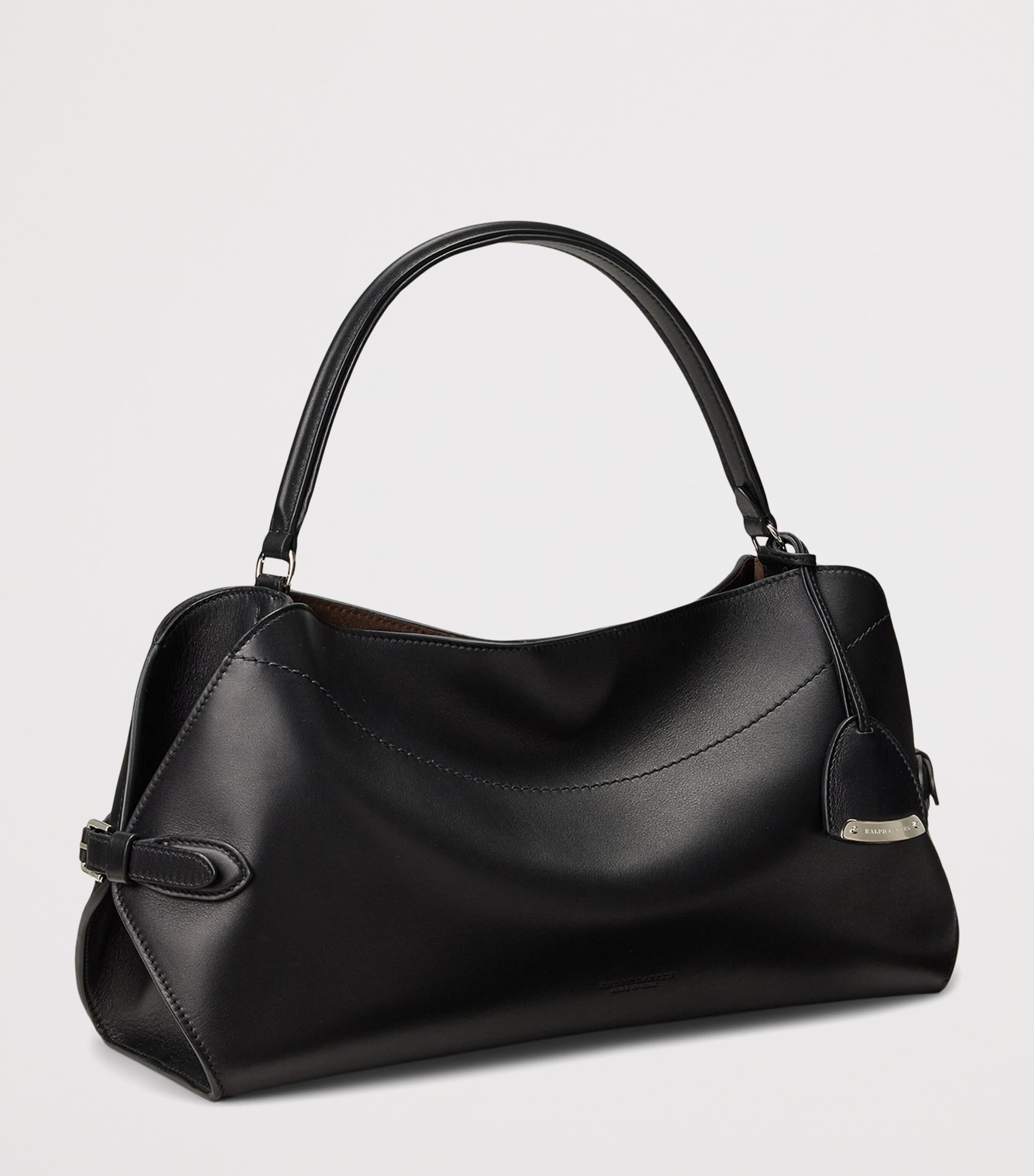 Leather Ralph Shoulder Bag BLACK Image 2