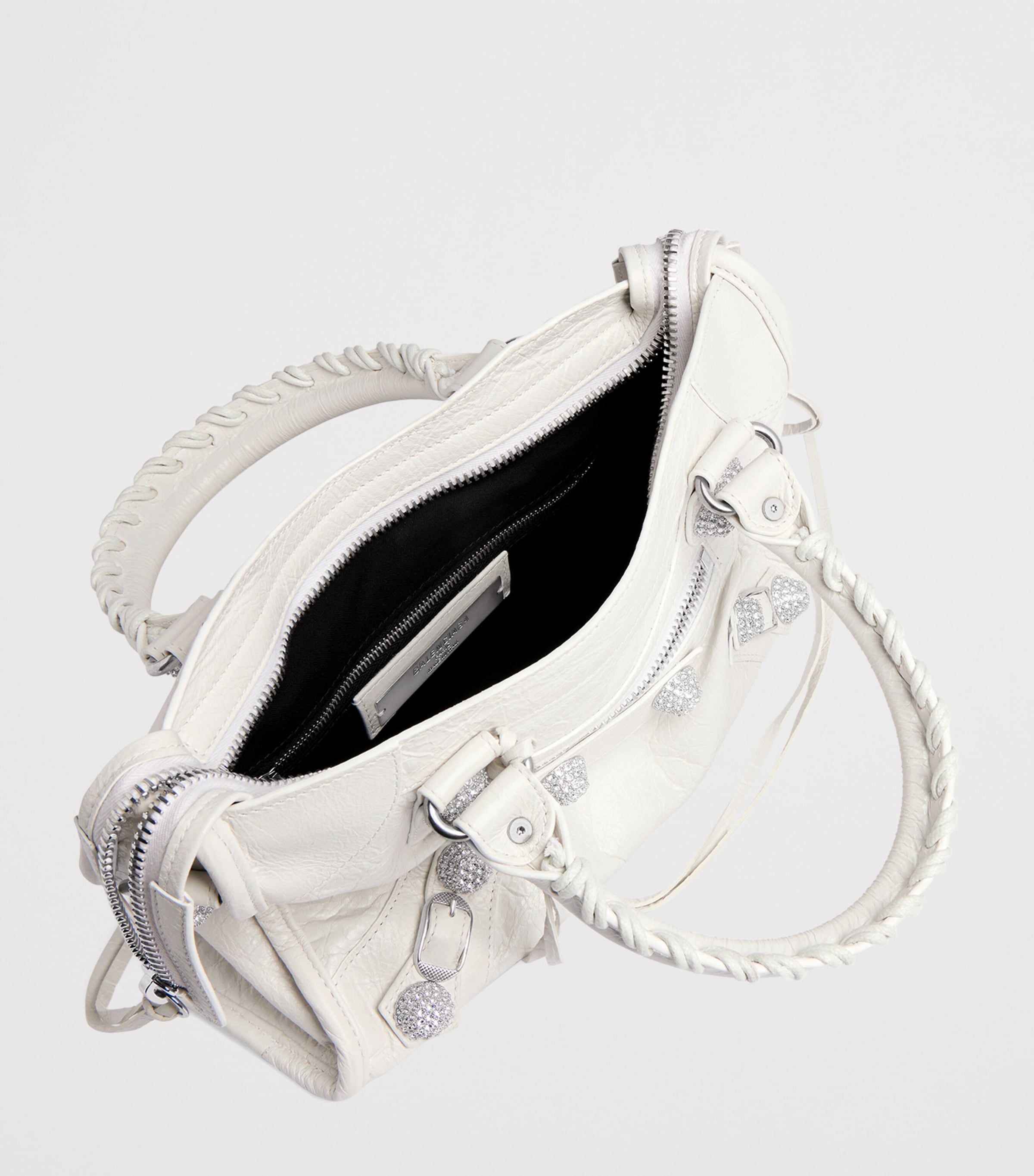 Balenciaga Small Leather Embellished Le City Top-Handle Bag Image 6
