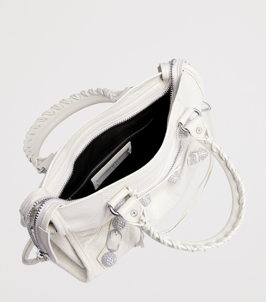 Balenciaga Small Leather Embellished Le City Top-Handle Bag Image 6