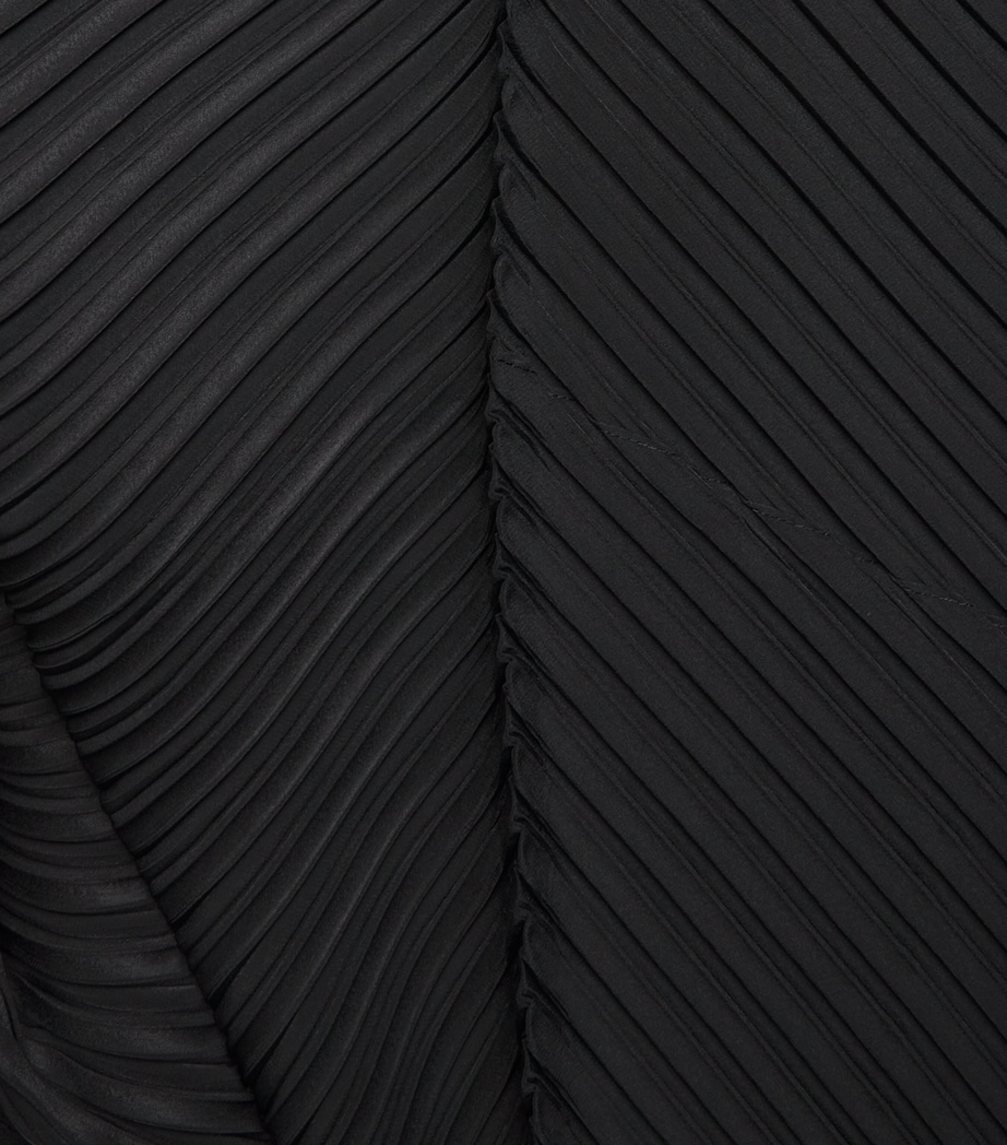 Issey Miyake Womens Plaster Pleats Cropped Trousers Black Image 5