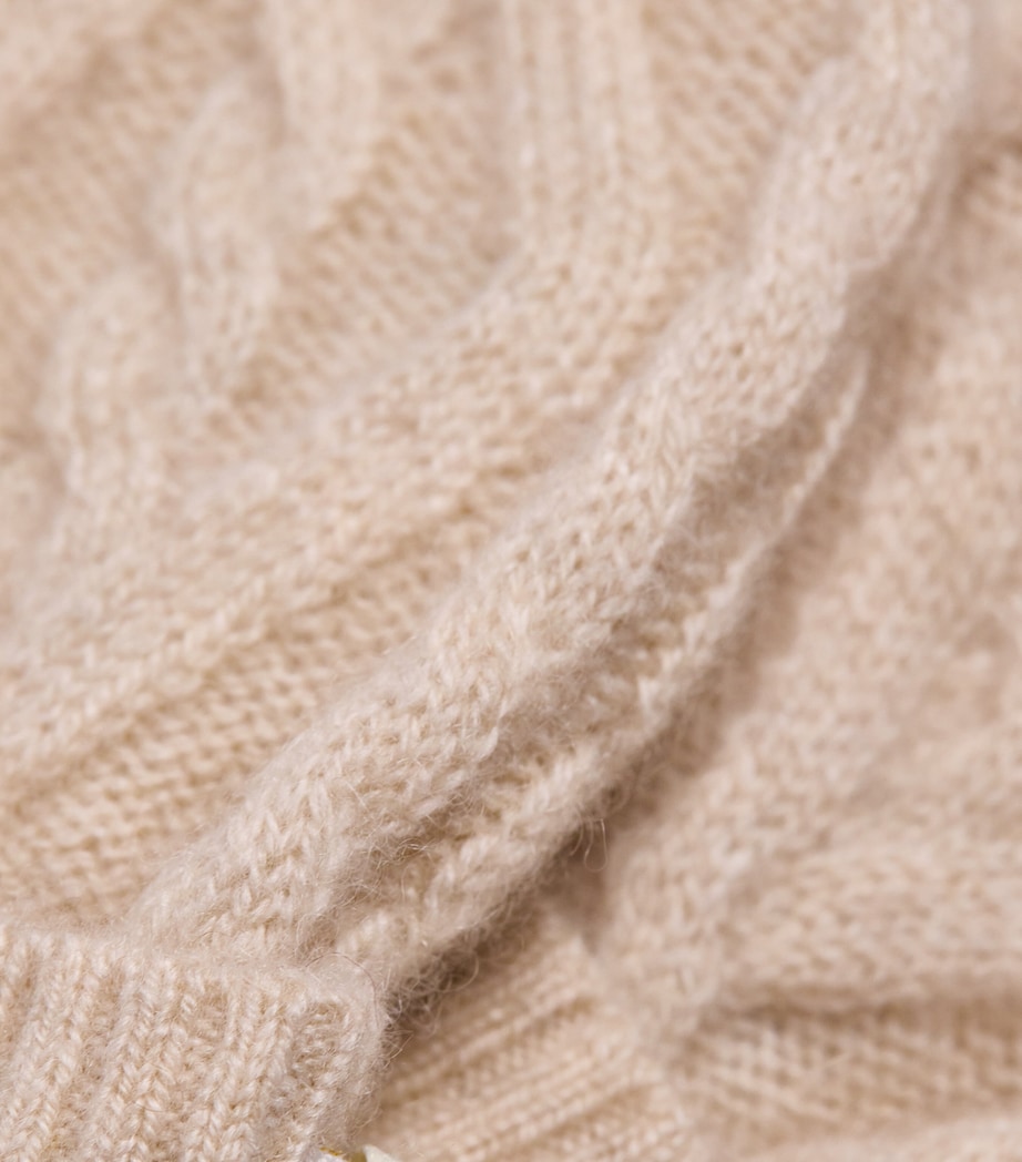 Cashmere Mittens (0-18 Months) OATMEAL Image 2