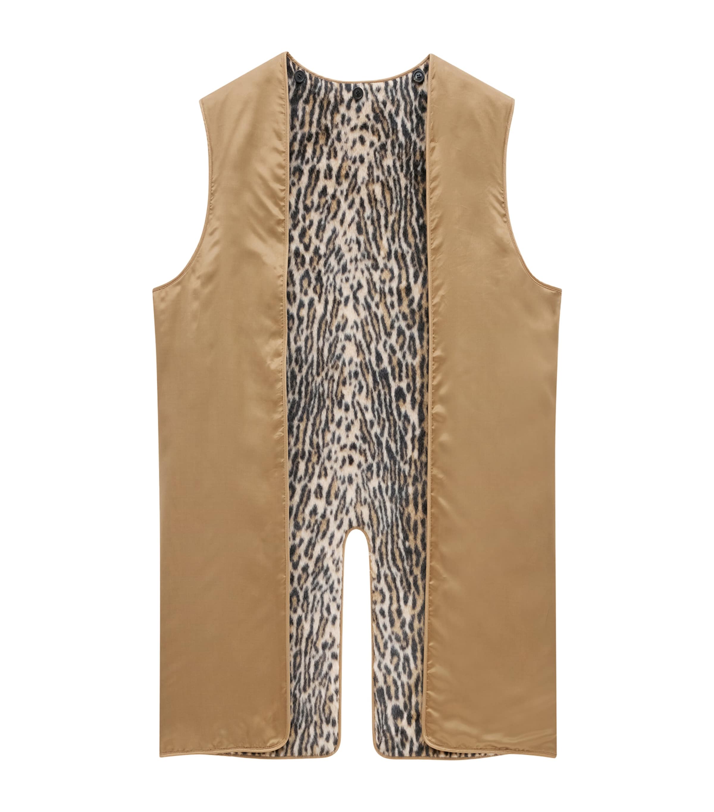 Cotton Gabardine Faux-Fur Lined Overcoat 2613 Image 3