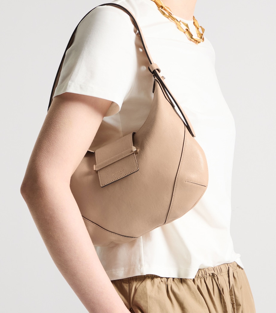 Jimmy Choo Bar Lambskin Shoulder Bag Chai/shiny Gold Image 2