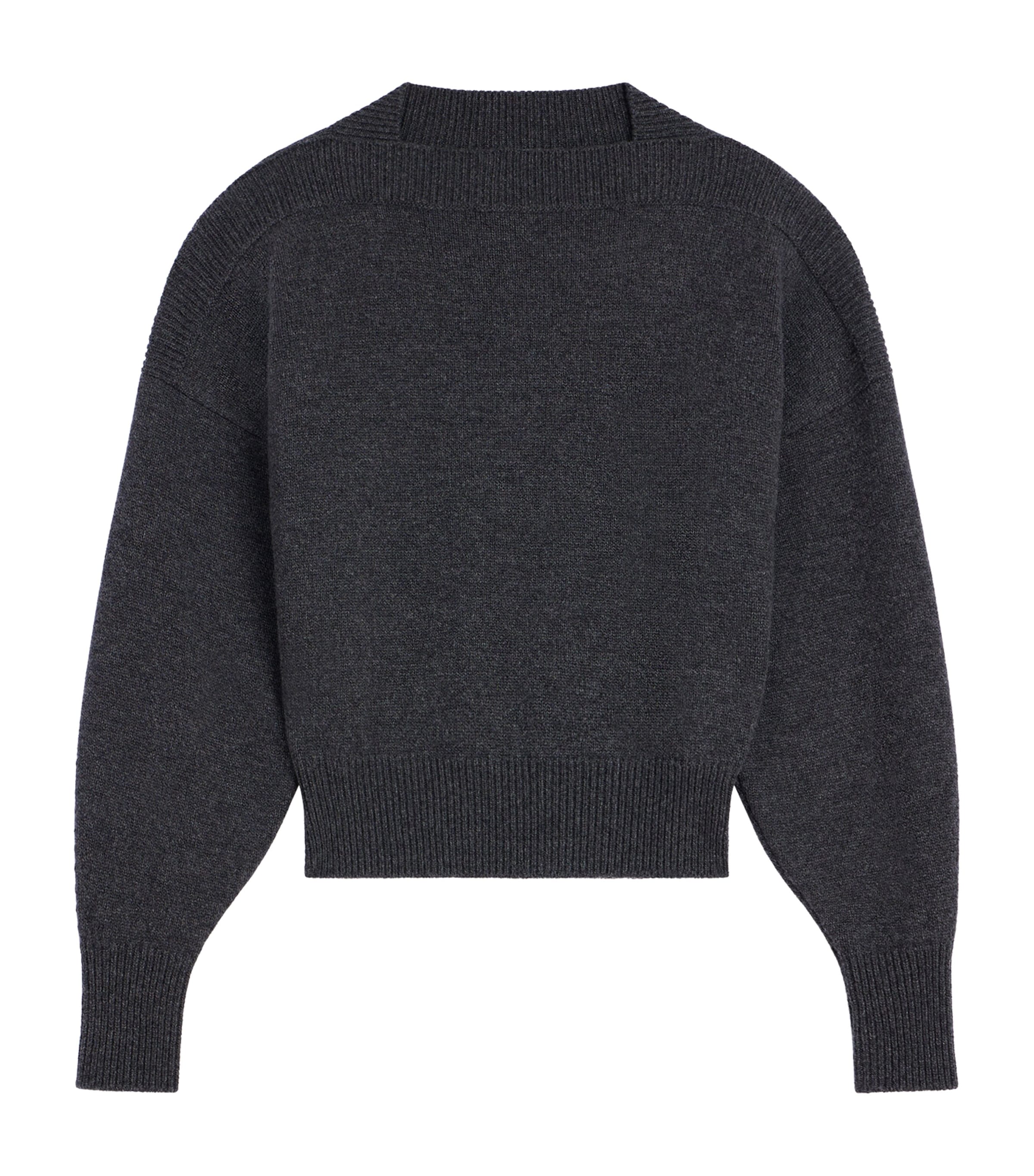 Givenchy Womens Wool Square-Neck Sweater Image 1