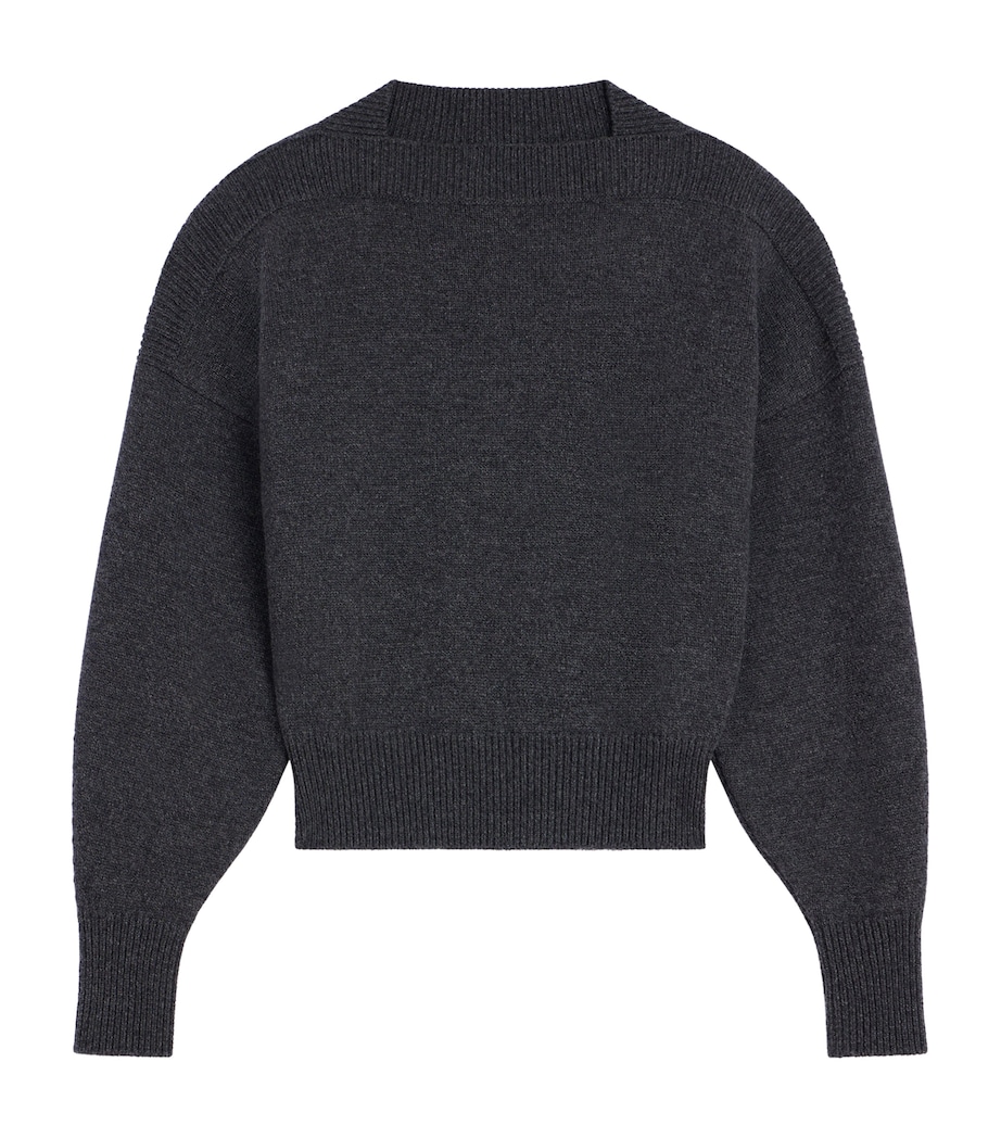 Givenchy Womens Wool Square-Neck Sweater Image 1
