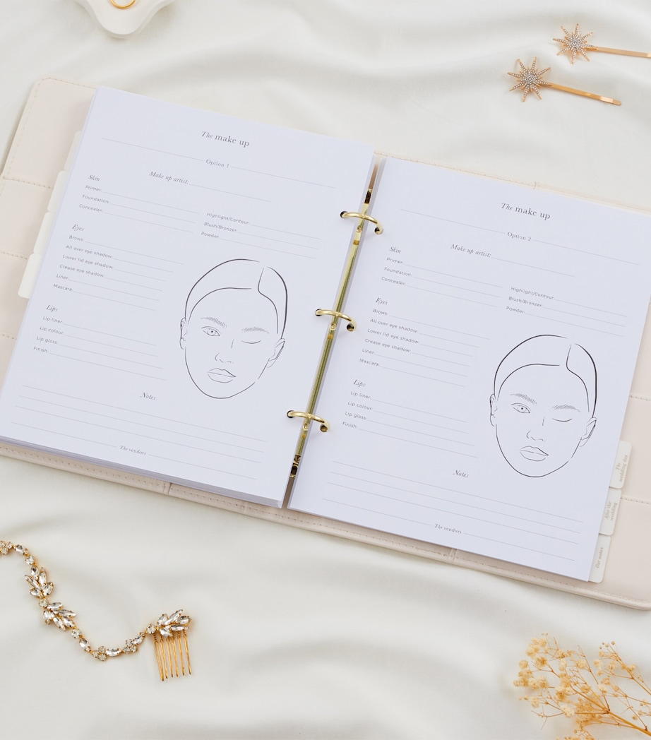 Blush and Gold Our Wedding Planner Binder White, Gold Image 15