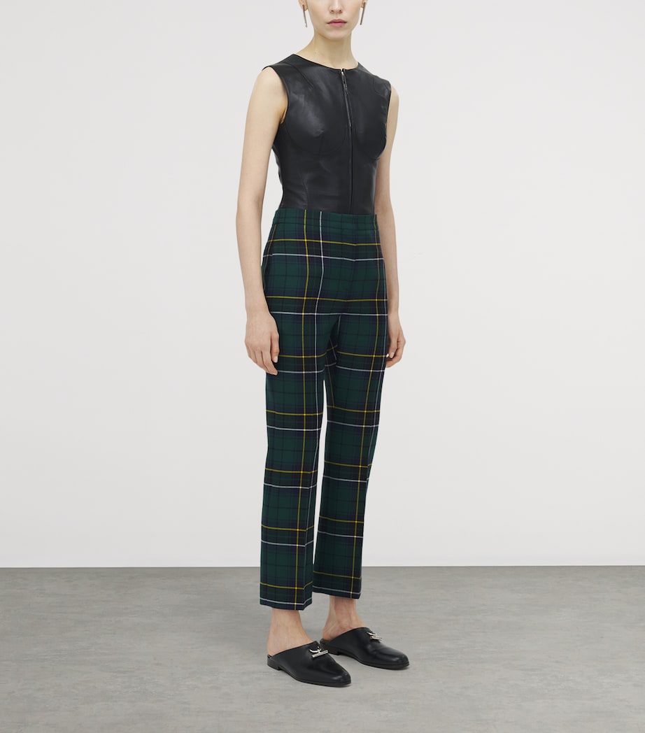 Wool Tartan Tailored Trousers 4348 Image 3