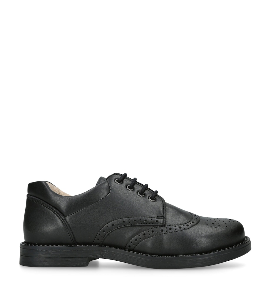 Leather Hamish School Shoes BLACK Image 1