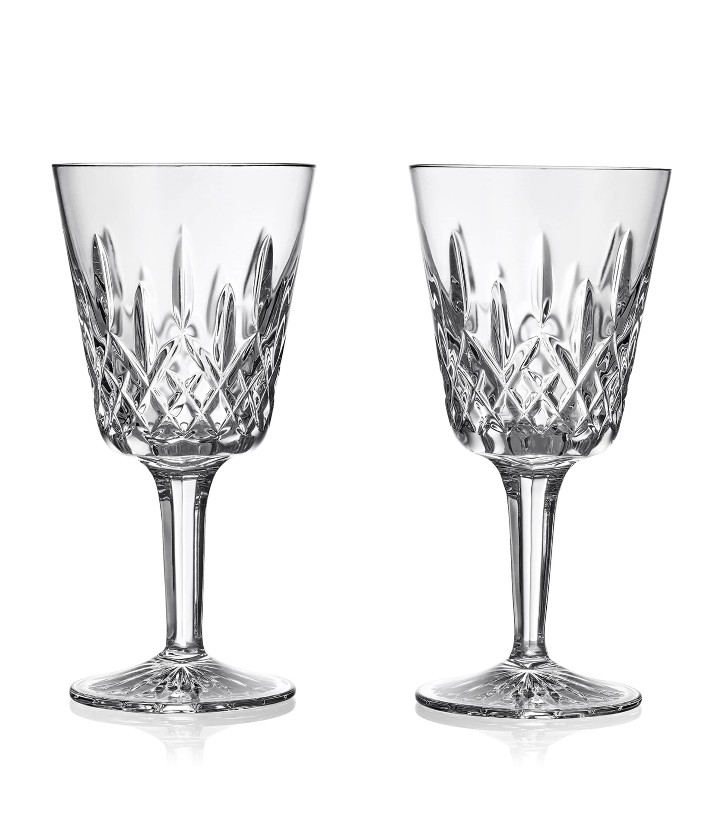 Waterford Set Of 2 Lismore Goblet Glasses In Clear