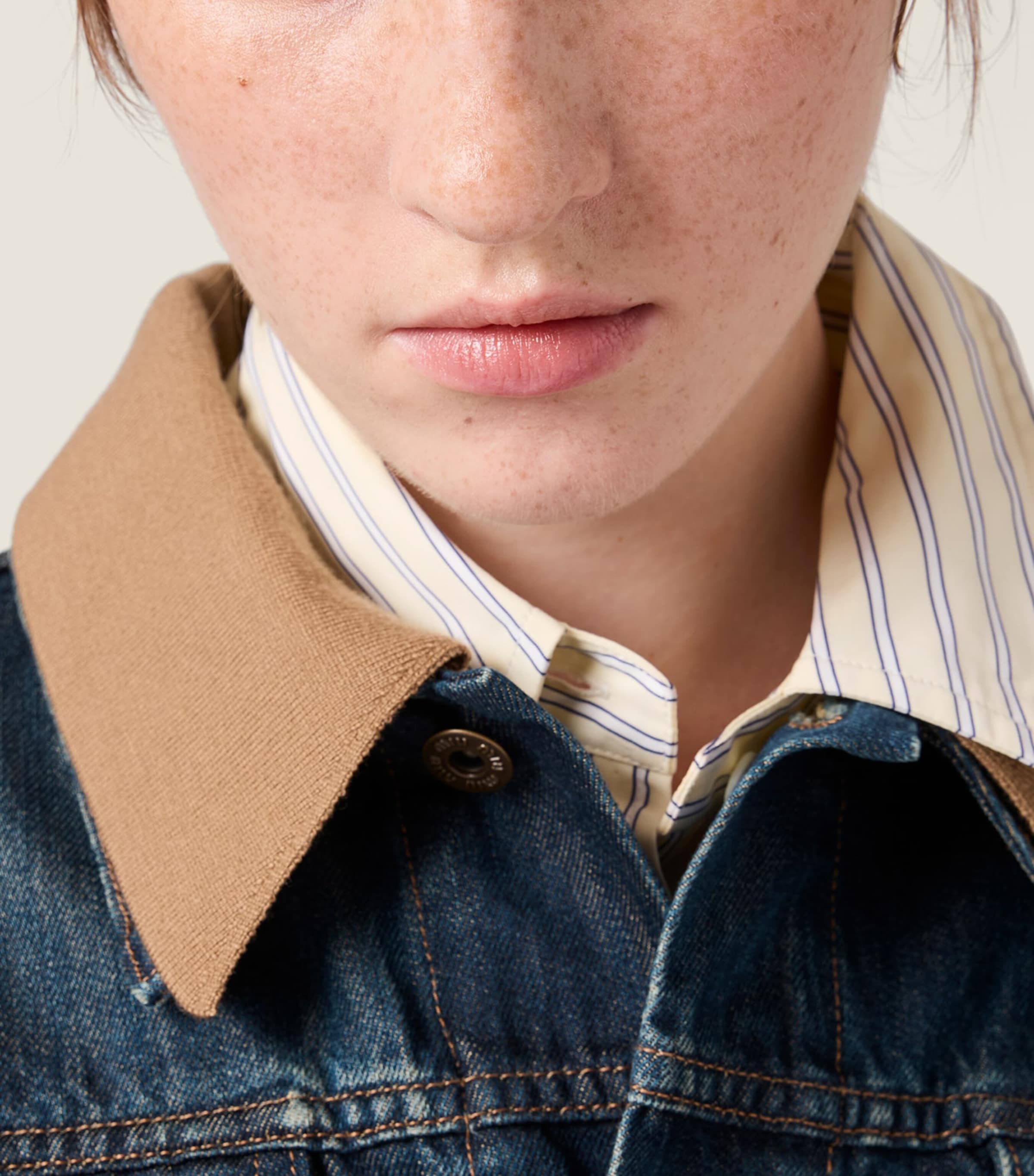 Miu Miu Womens Denim Blouson Jacket Image 4