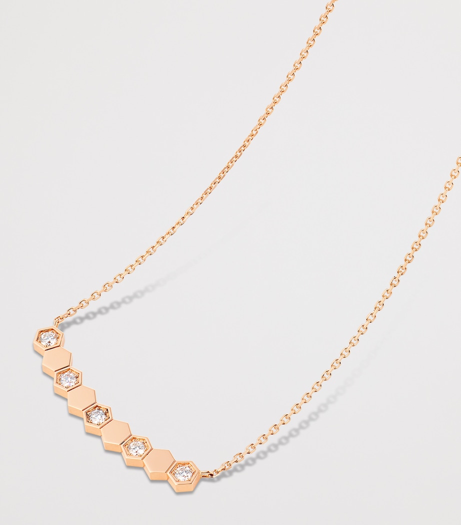 Chaumet Rose Gold and Diamond Bee de Chaumet Pendant Necklace Pink Gold Image 4