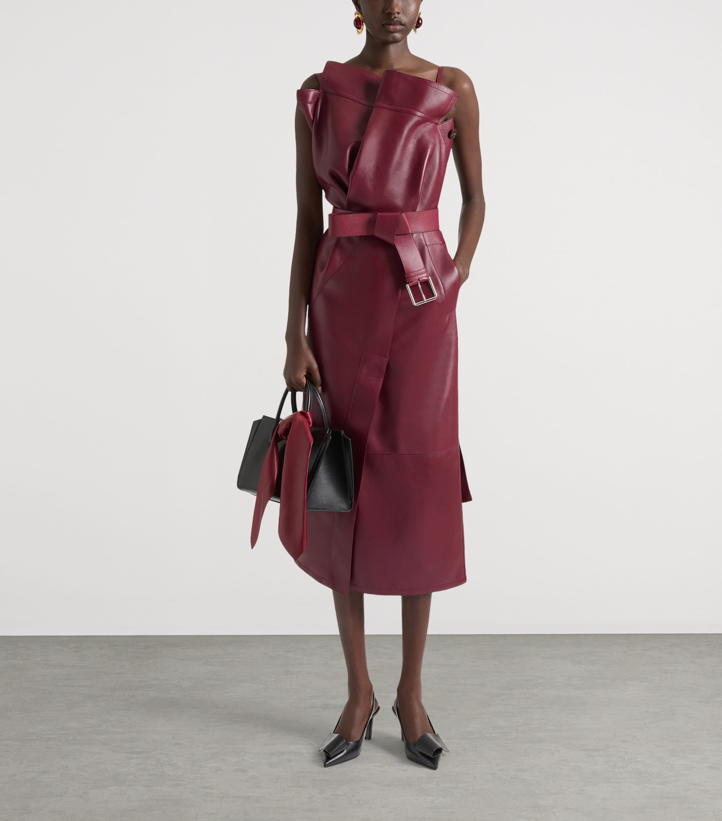 Givenchy Leather Logo Scarf Image 2