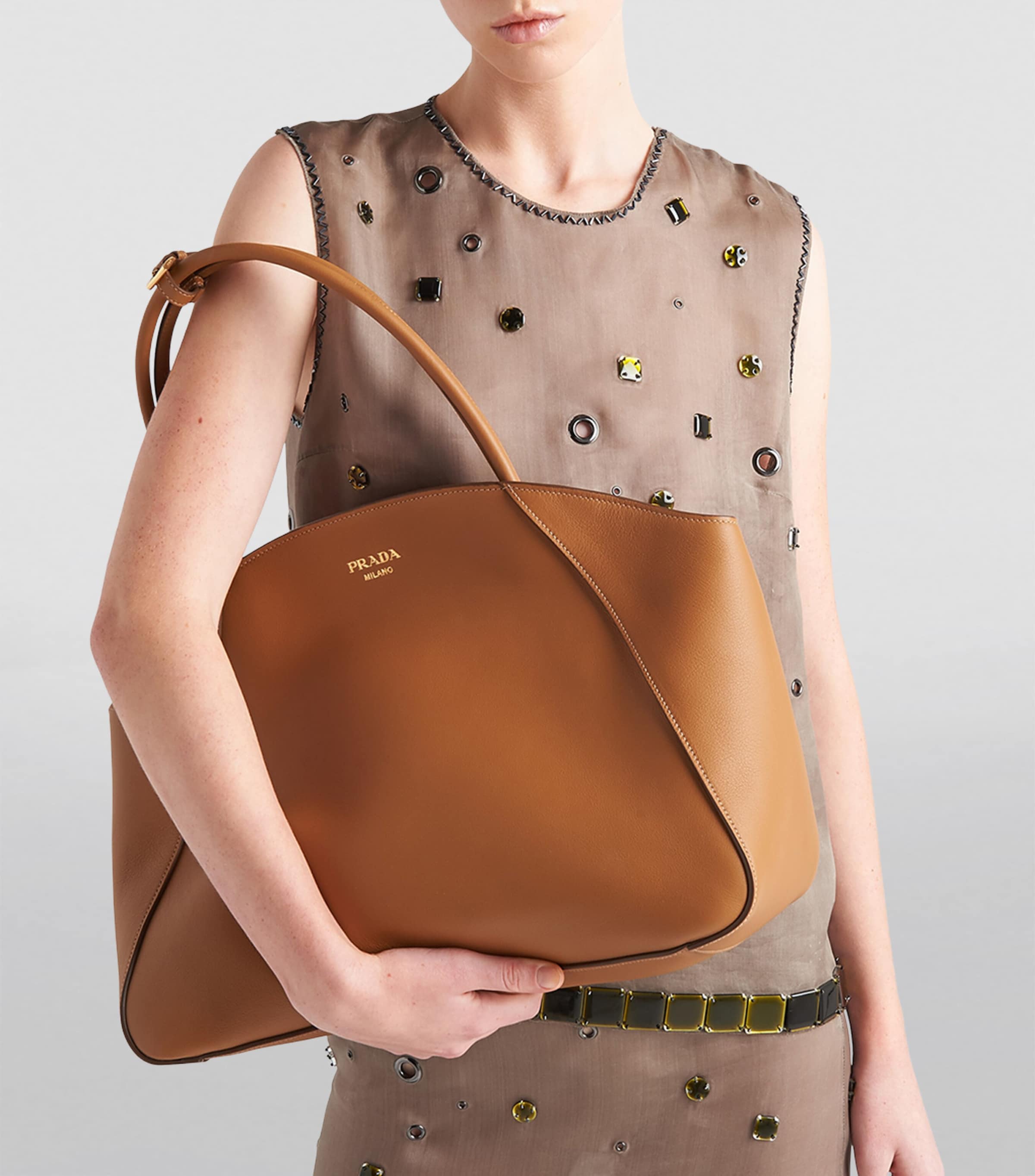 Large Leather Tote Bag F03BH Image 6