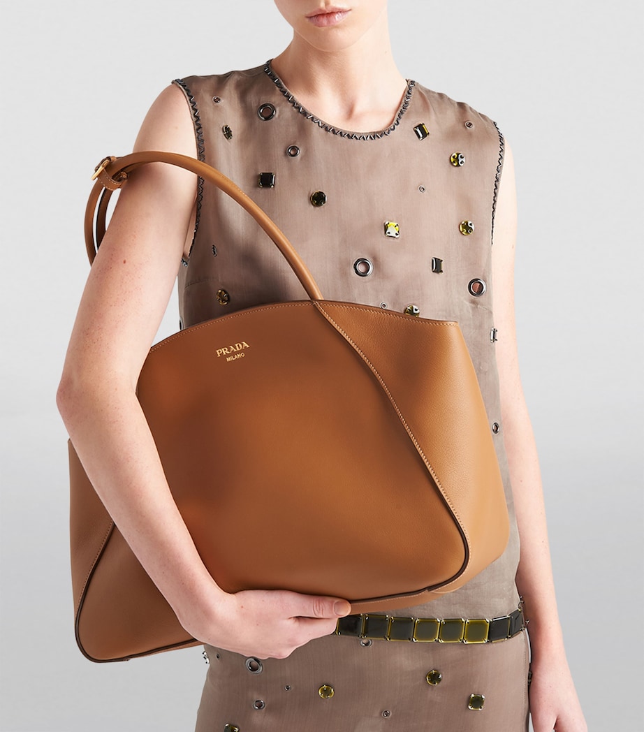 Large Leather Tote Bag F03BH Image 6