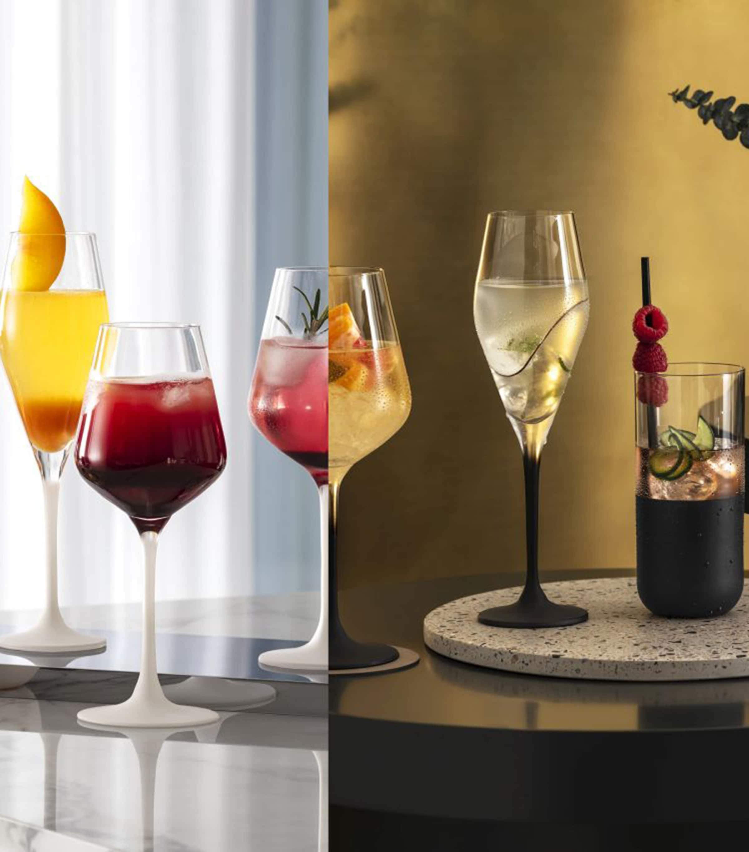 Set of 4 Manufacture Rock Blanc Champagne Glasses (290ml) WHITE Image 2