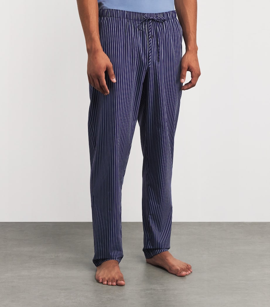 Cotton Night & Day Lounge Trousers 3040 FINE STRIPE Image 3