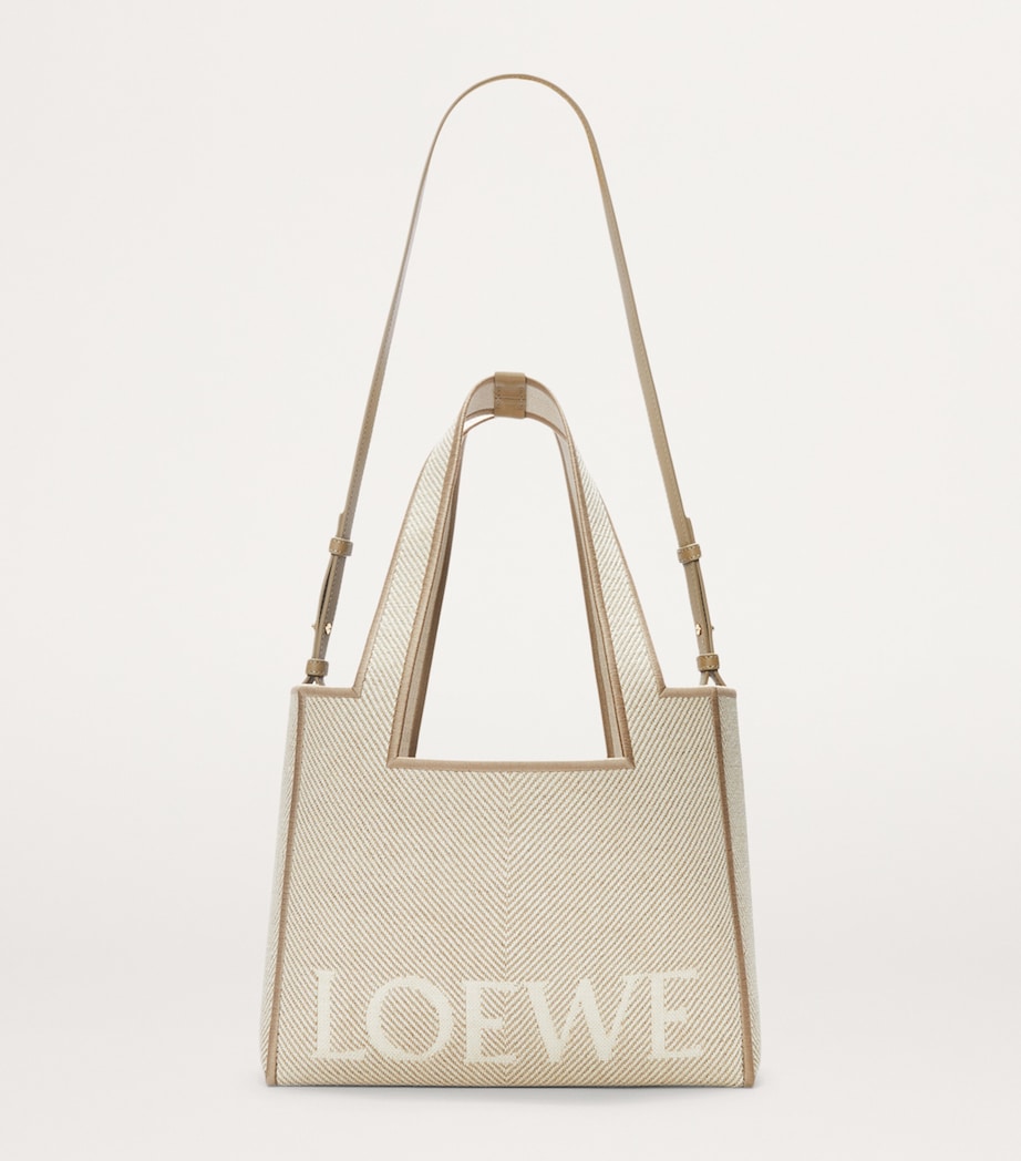 Medium Canvas Font Tote Bag ECRU Image 5