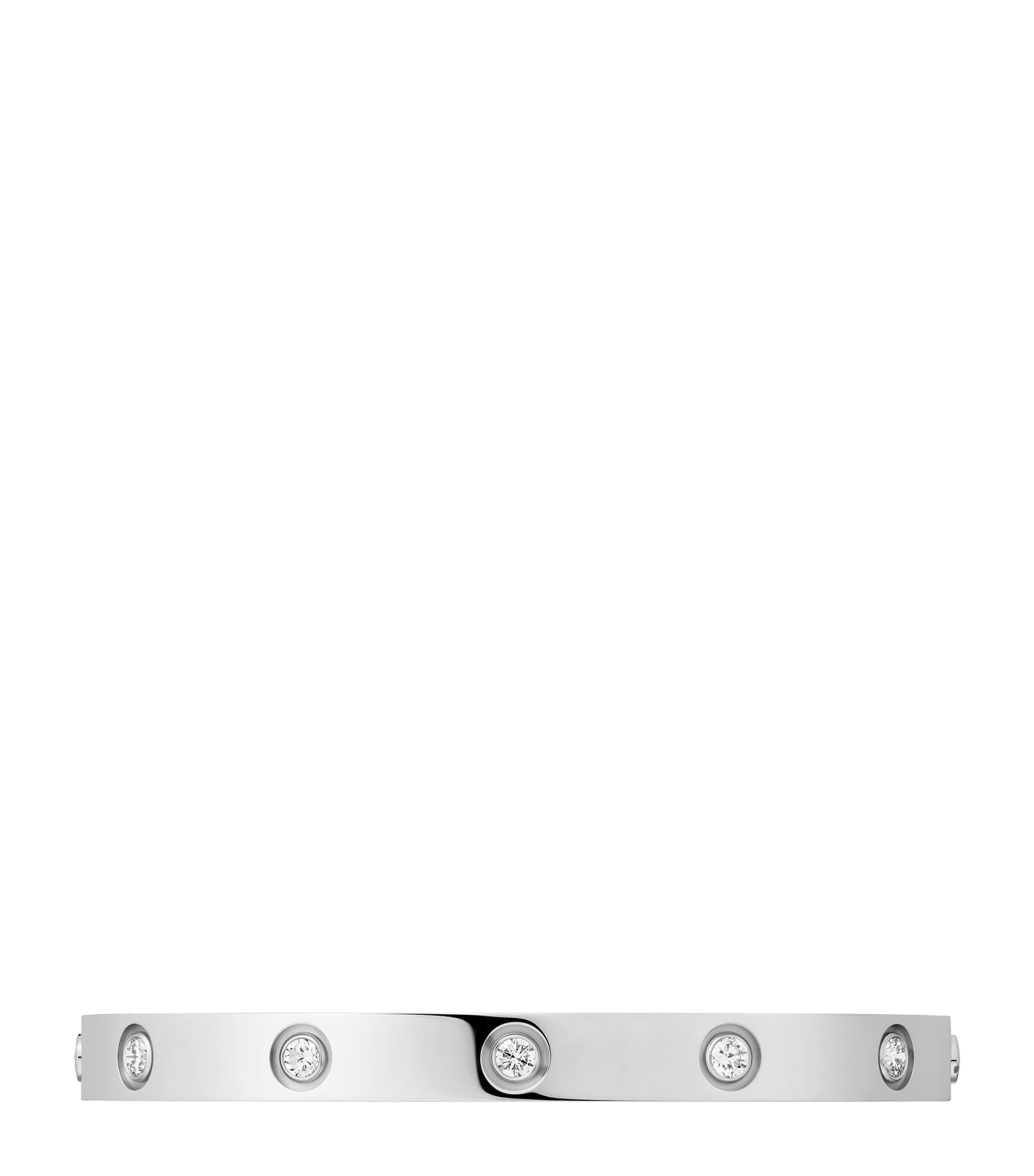 LOVE Classic White Gold 10-Diamond Bracelet WHITE GOLD Image 7