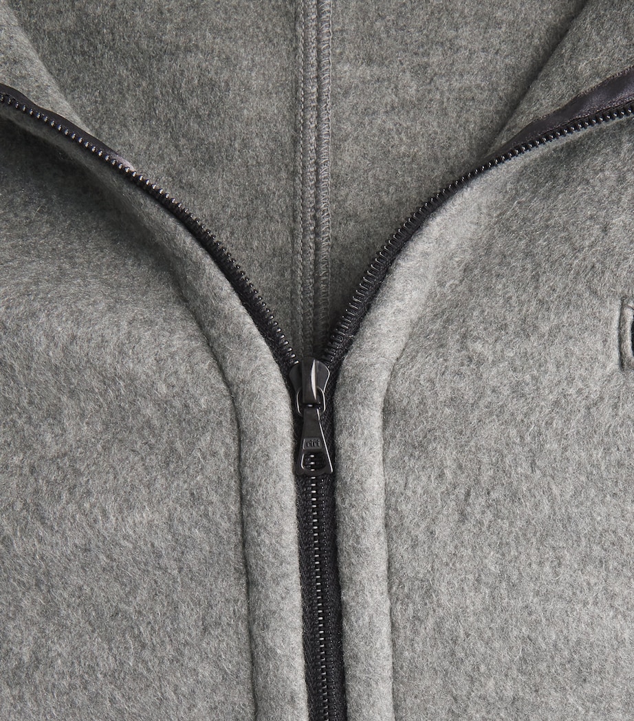 Silk Fleece Half-Zip Sweatshirt TOP GRAY Image 5