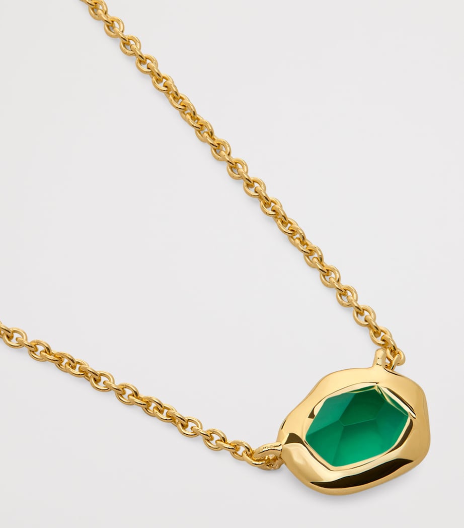 Small Gold Vermeil and Onyx Odyssey Necklace 18K GOLD VERMEIL Image 3