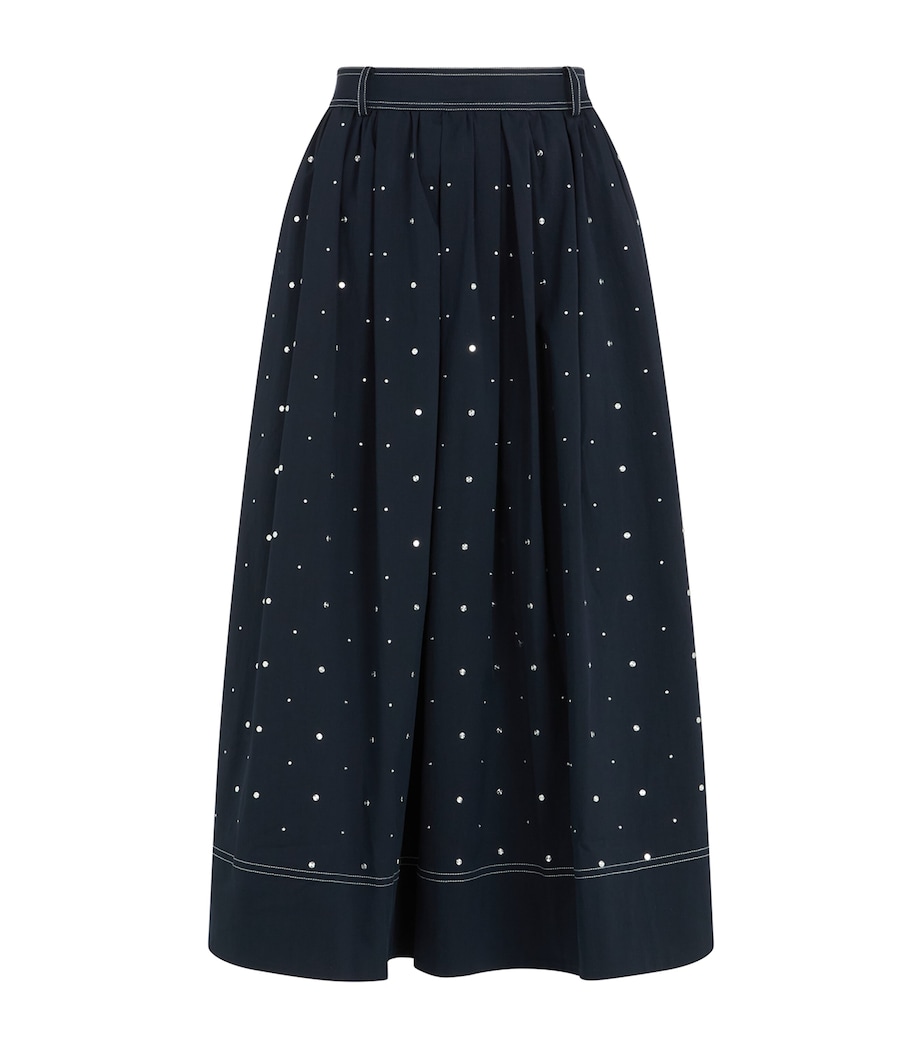 Studded Midi Skirt NAVY Image 1
