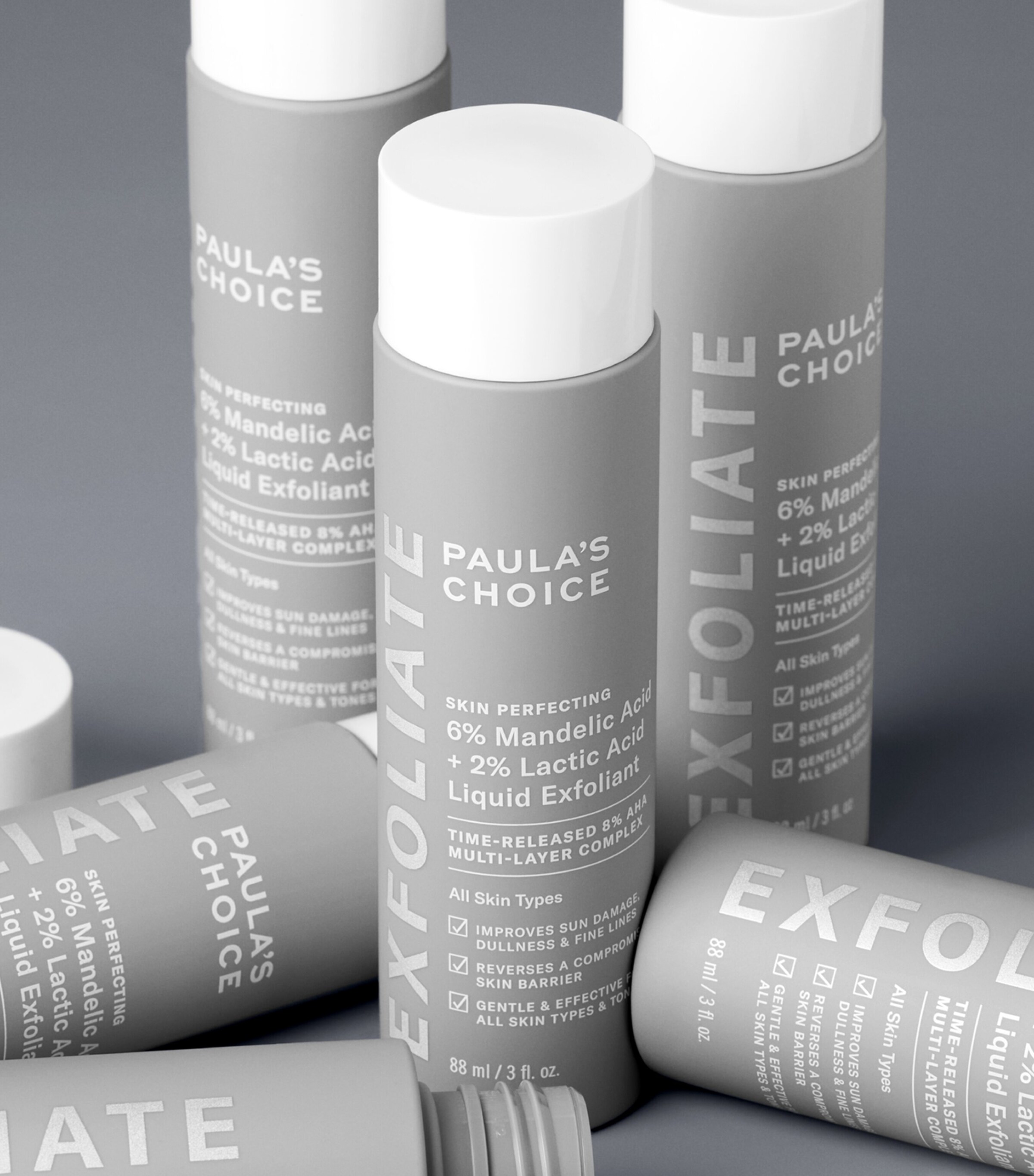 Paula's Choice Skin Perfecting 6% Mandelic + 2% Lactic Acid Liquid Exfoliant (88ml) N/a Image 4