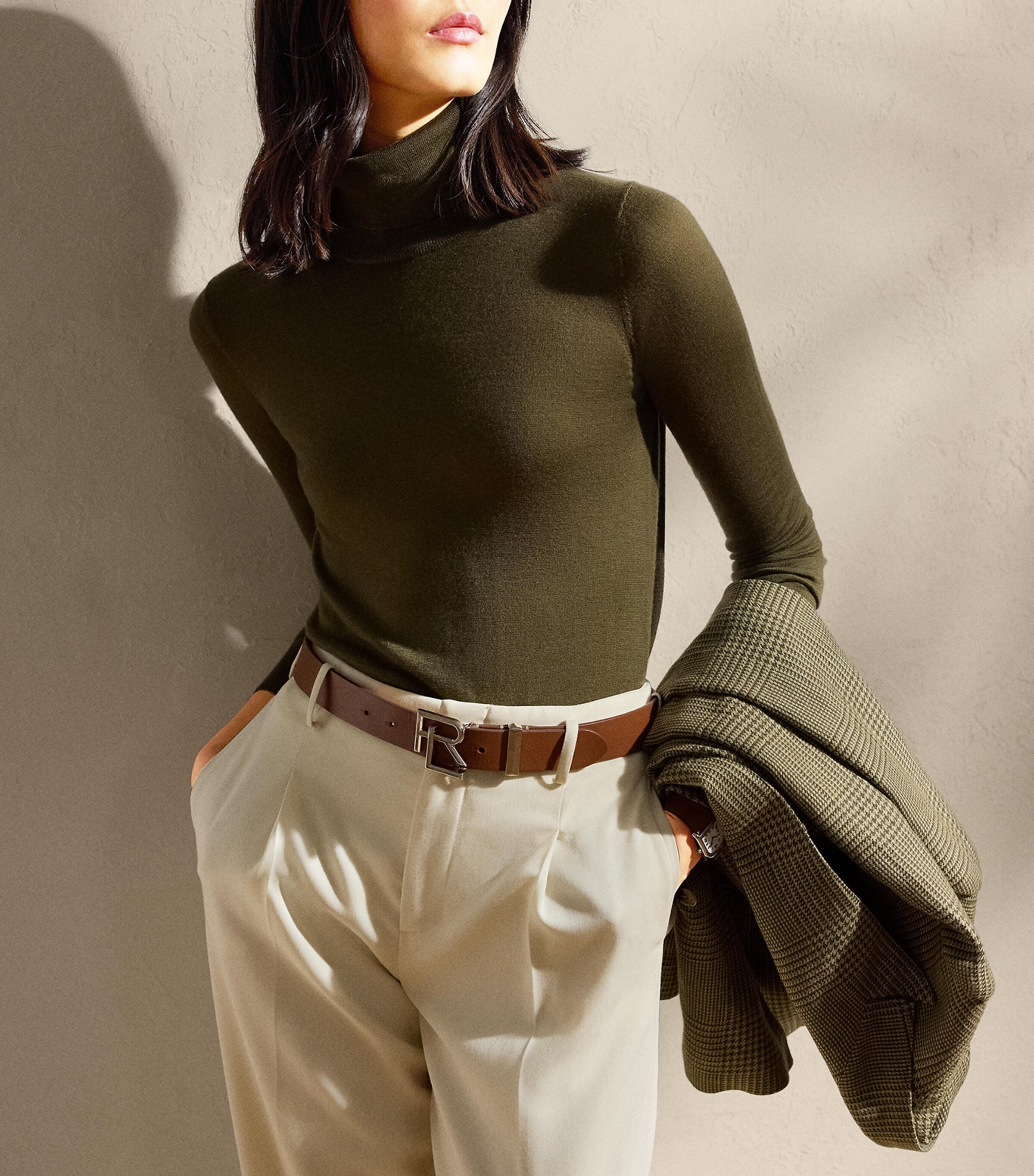 Cashmere Rollneck Sweater MOSS Image 3
